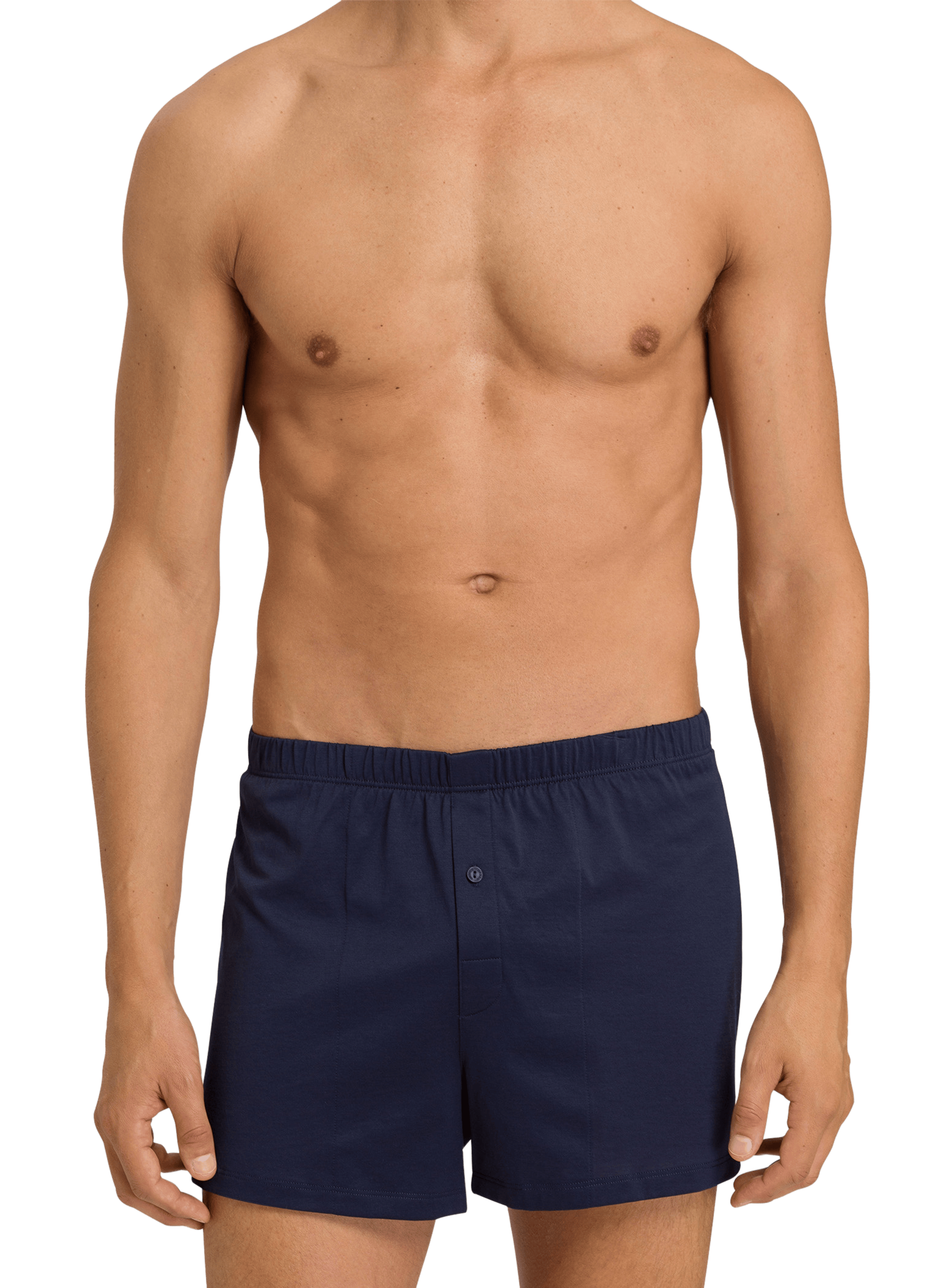 Cotton boxer shorts HANRO Blue