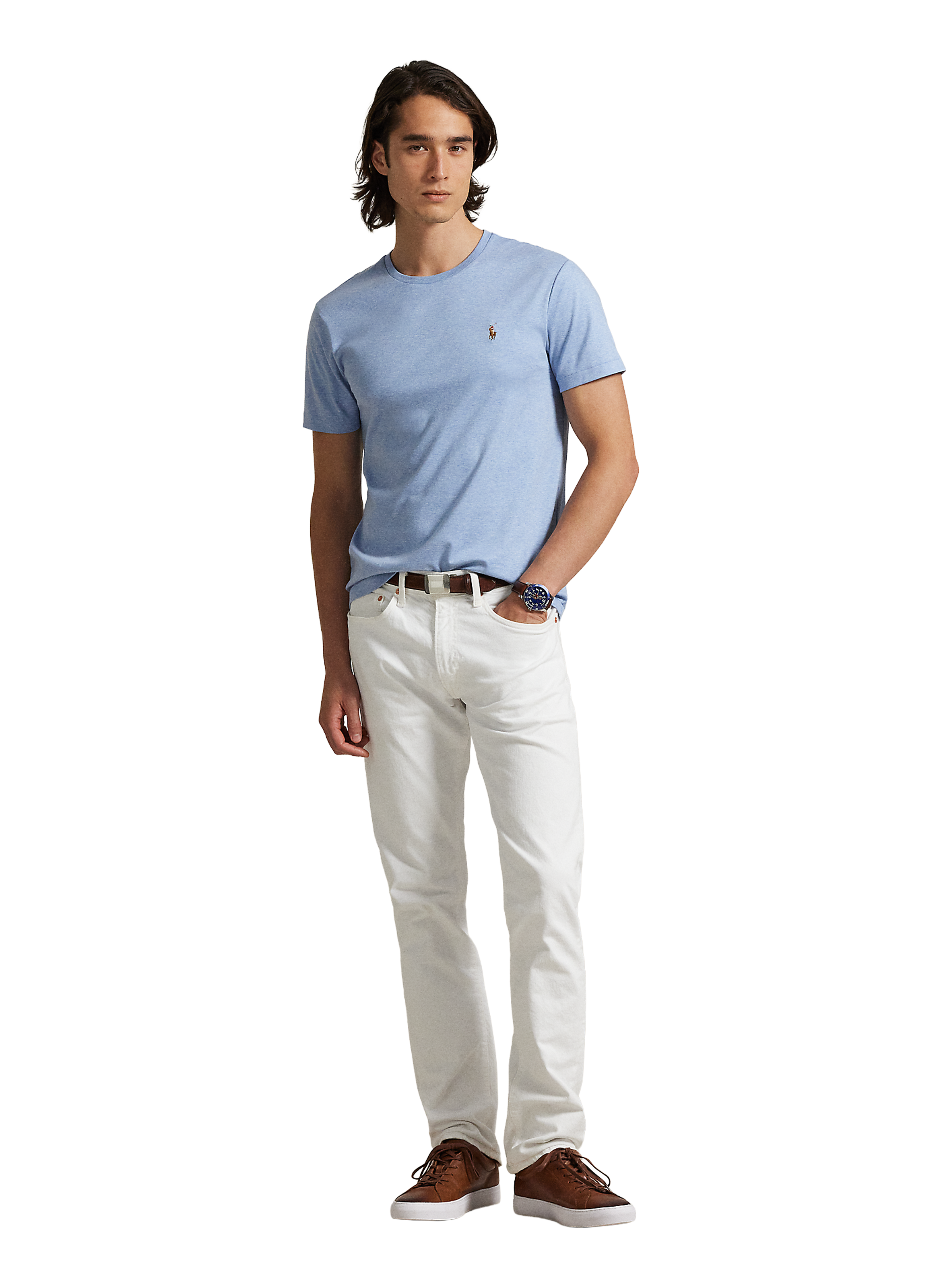 Classic Cotton T-Shirt POLO RALPH LAUREN Blue