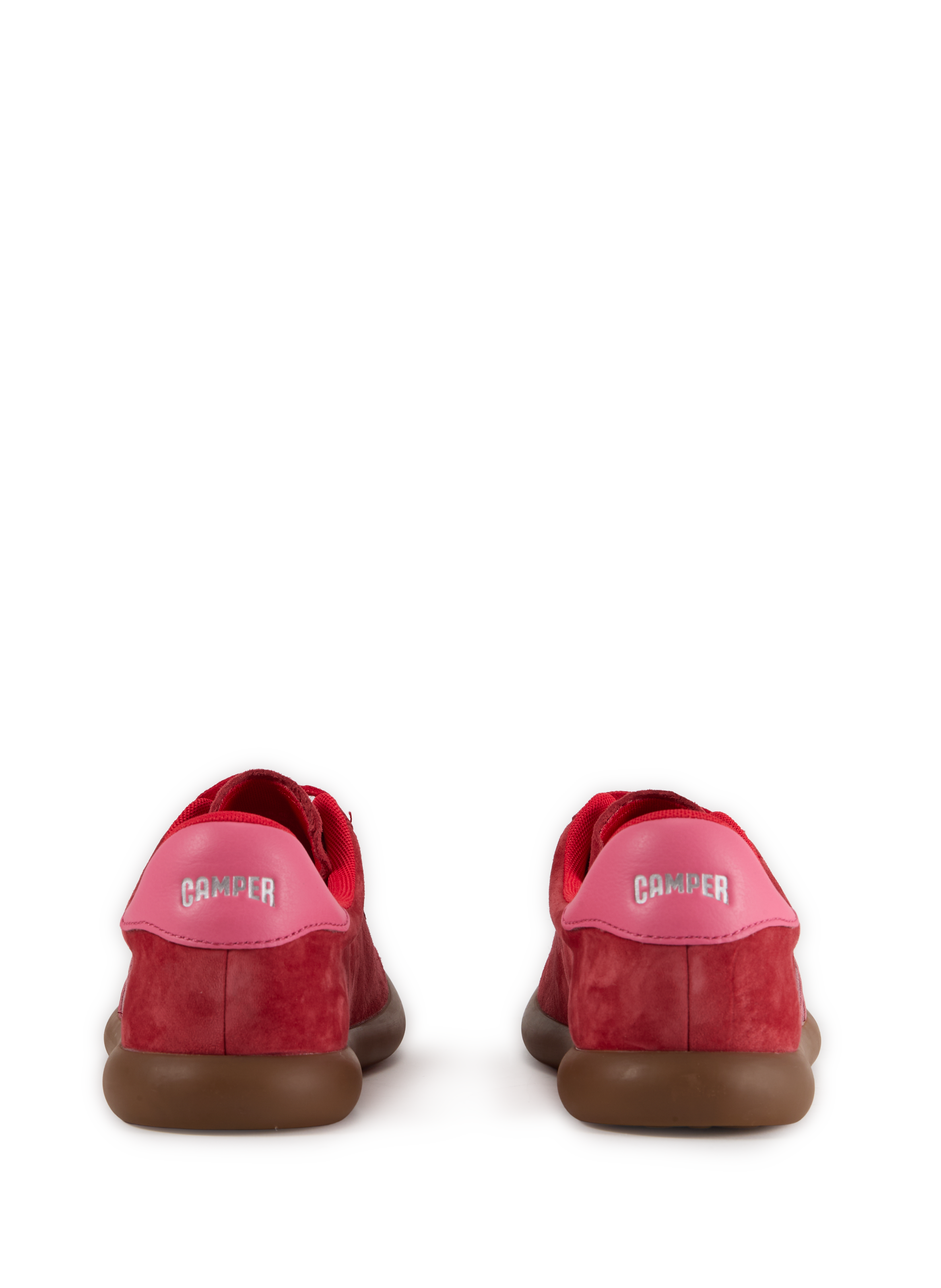 Baskets basses Pelotas Soller en cuir suédé CAMPER Rouge