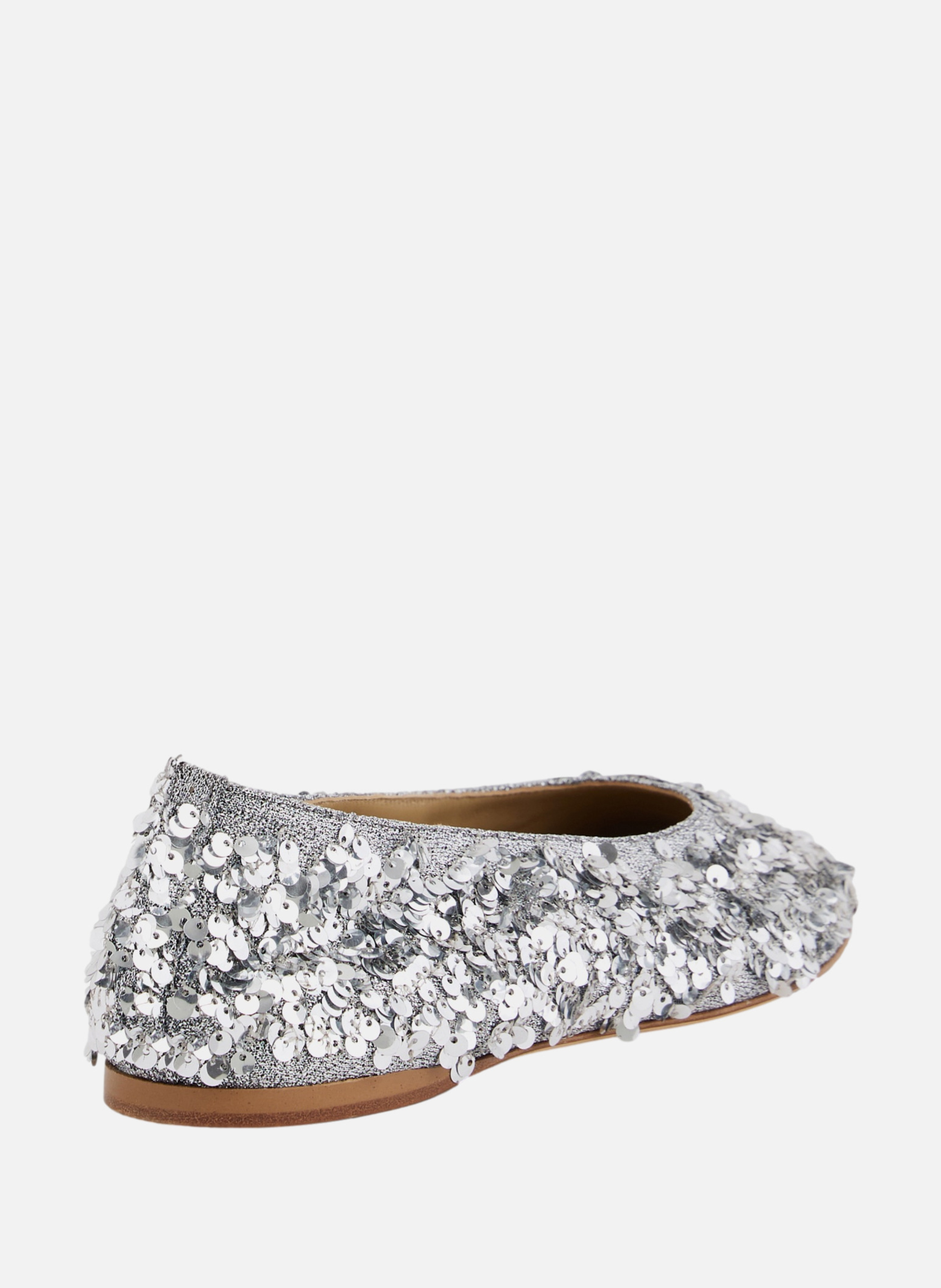 Ballerines avec sequins RABANNE Argent