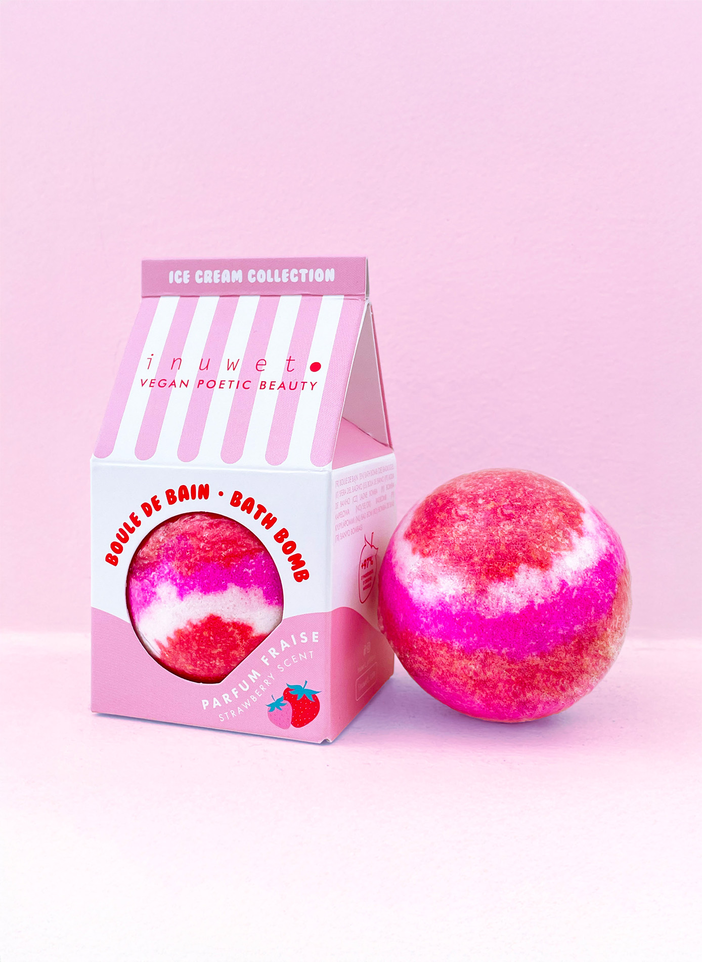 Boule De Bain - Icecream Fraise INUWET No color