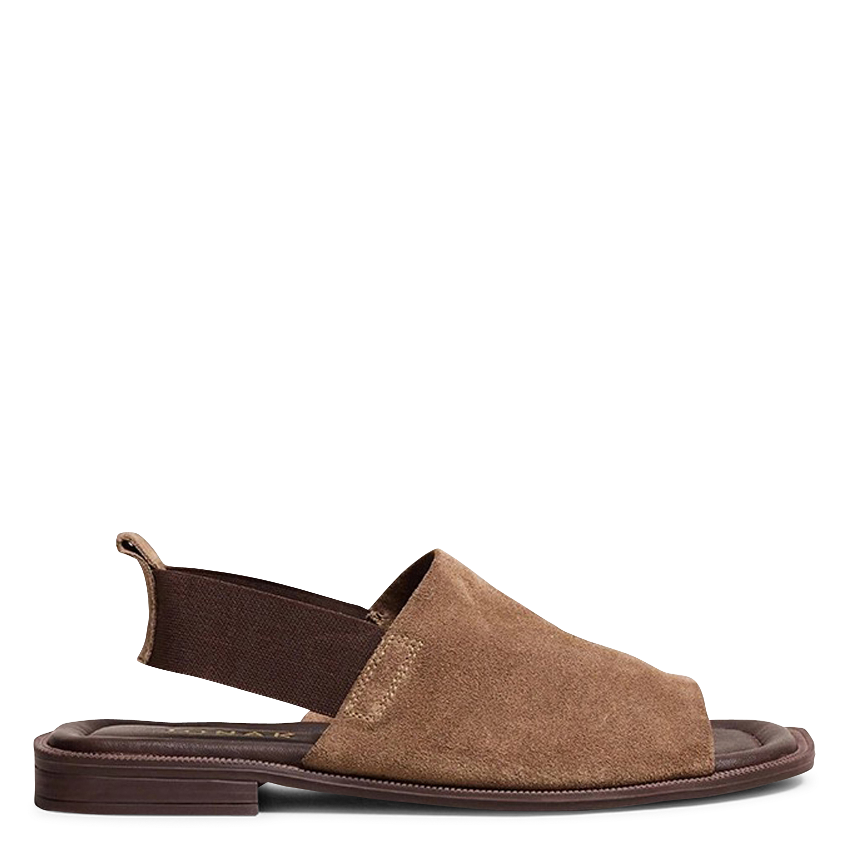 Sandales plates en cuir suédé joy JONAK Marron