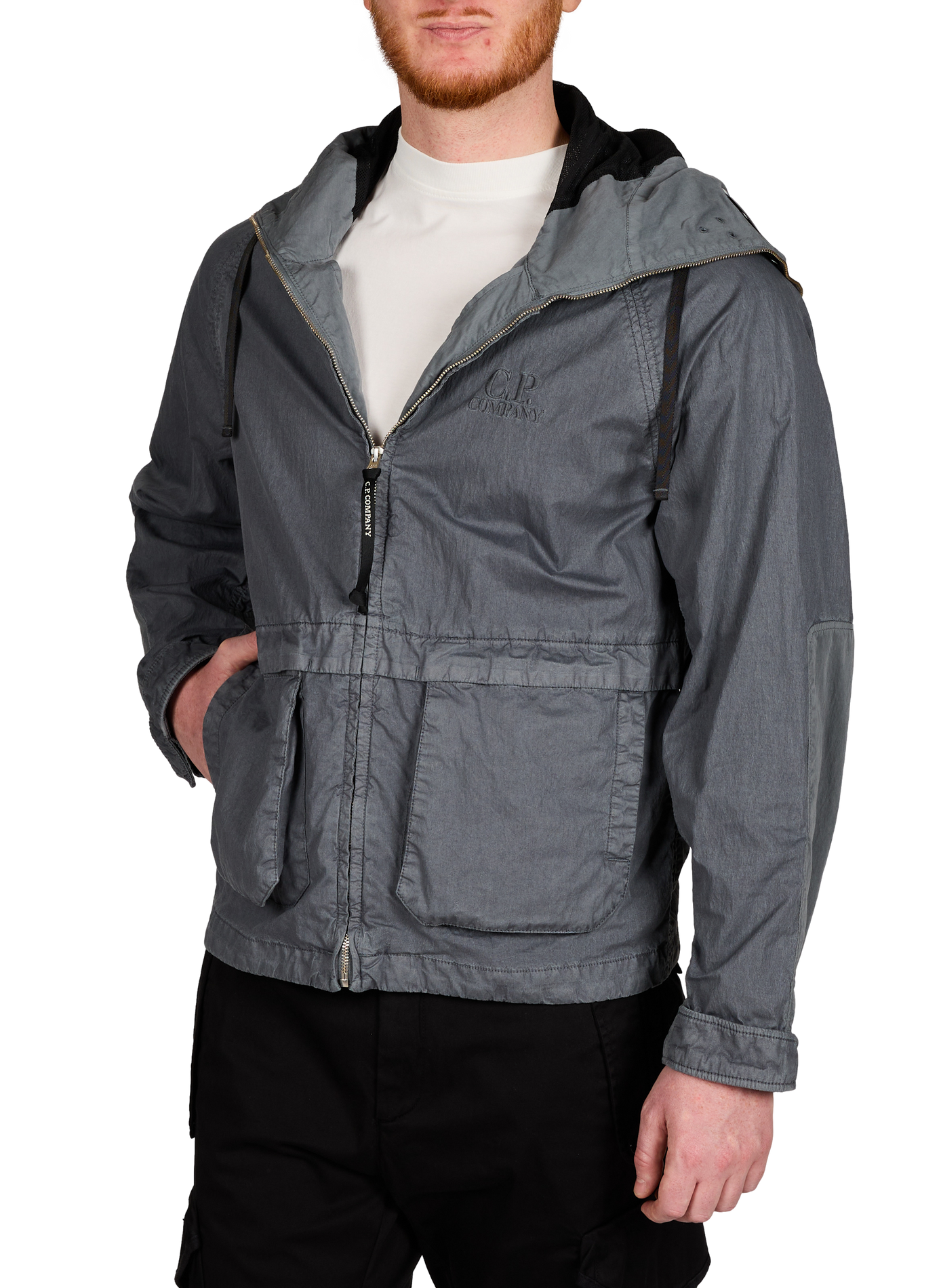 Cotton-blend hoodie CP COMPANY Grey