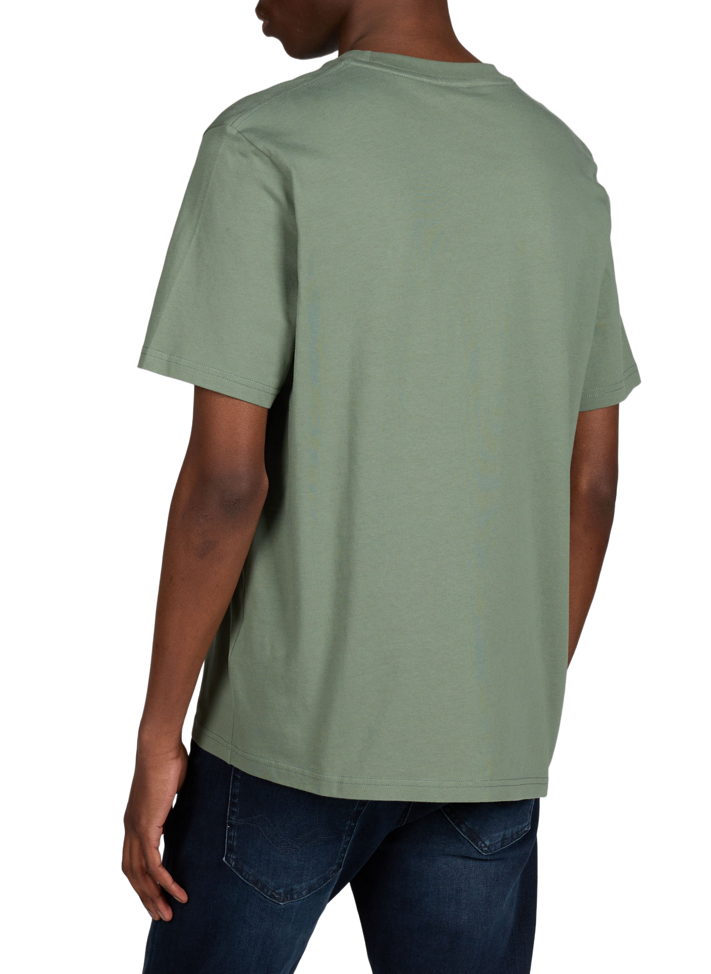 Cotton round-neck T-shirt AIGLE Khaki