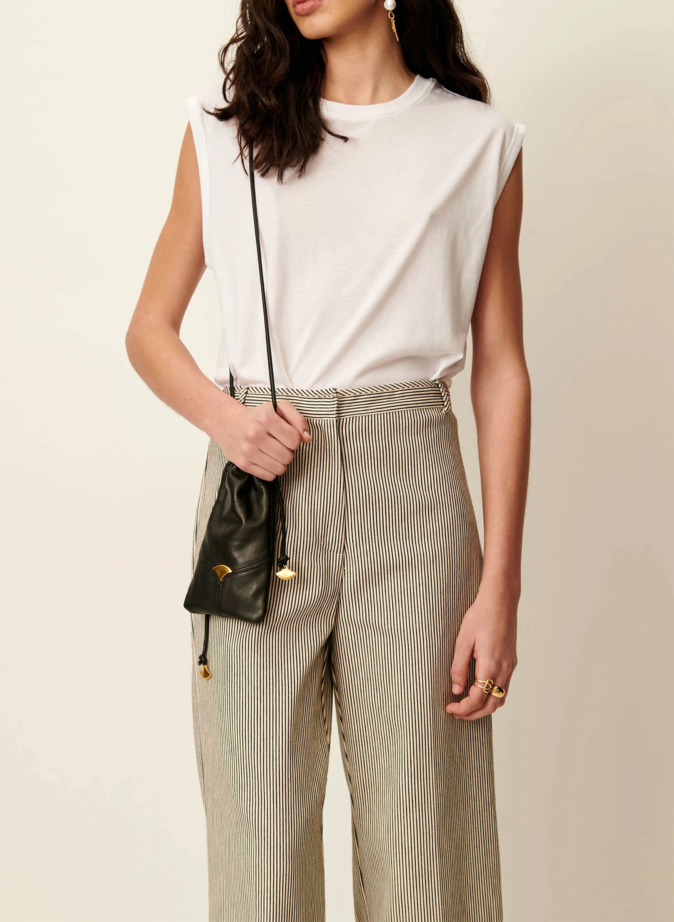 Pochette de téléphone en cuir divio phone SESSUN Noir