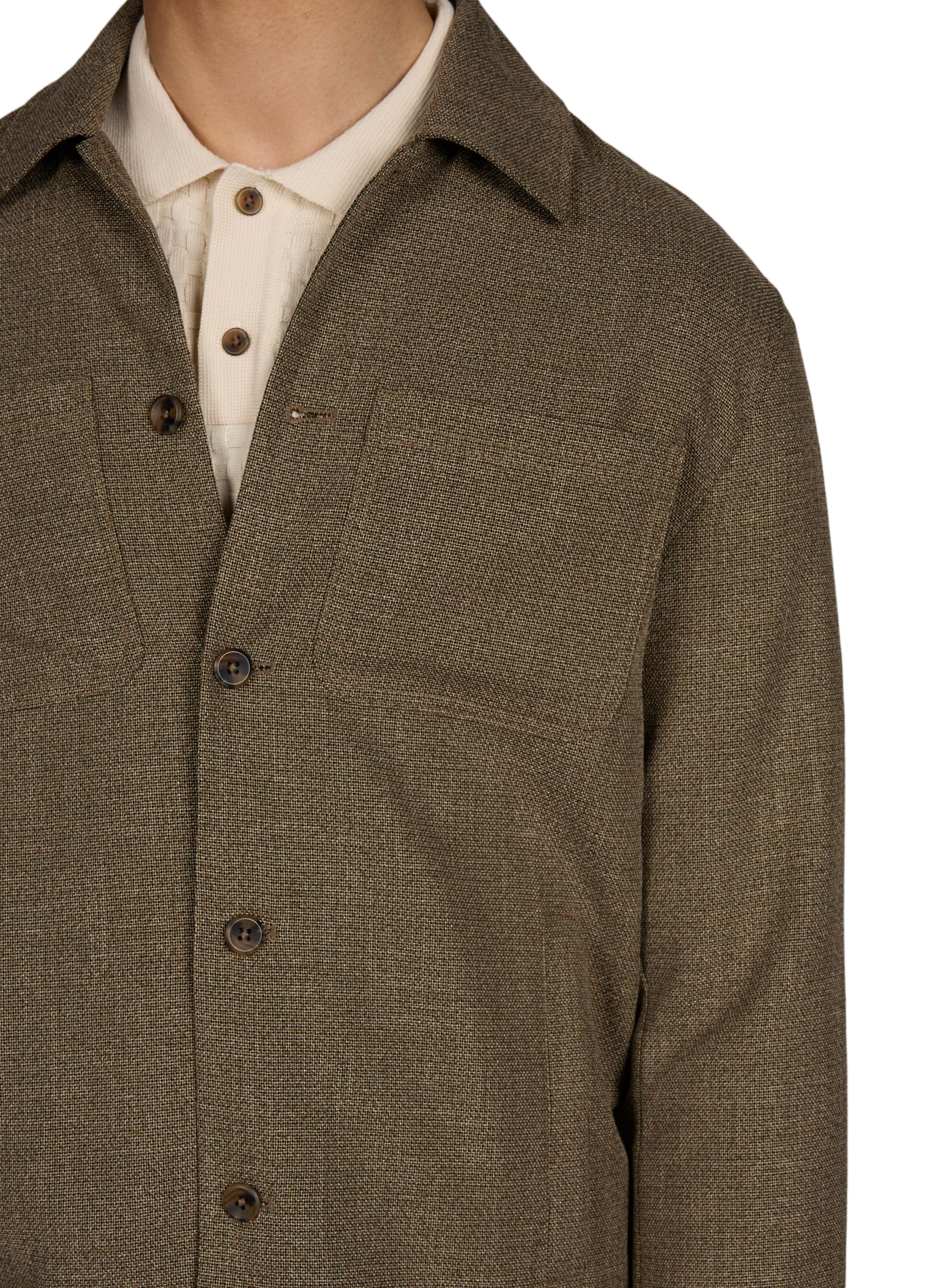 Veste légère droite  LES DEUX Marron