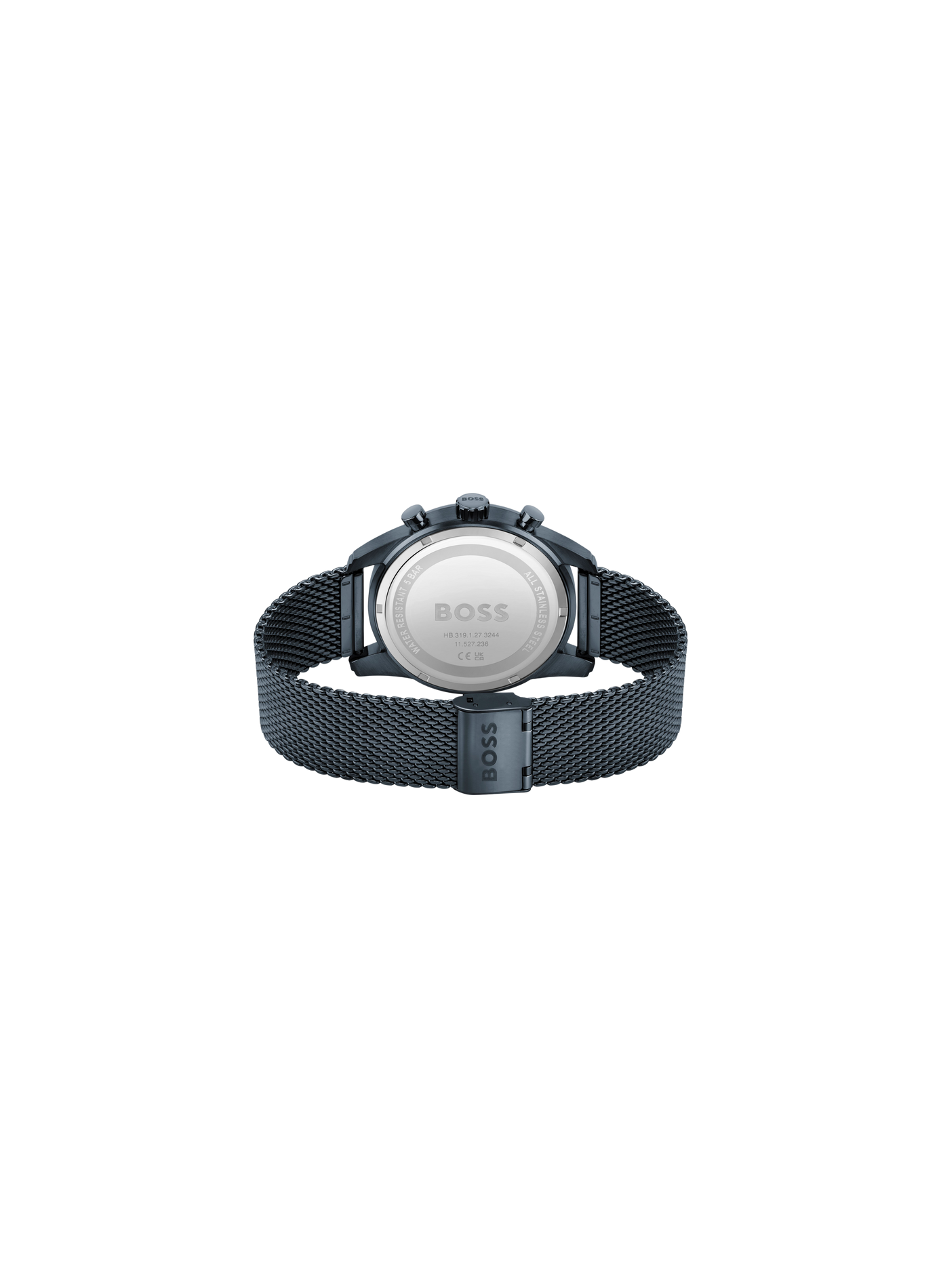 Quarz Uhr Skymaster aus Edelstahl BOSS MONTRES Blau