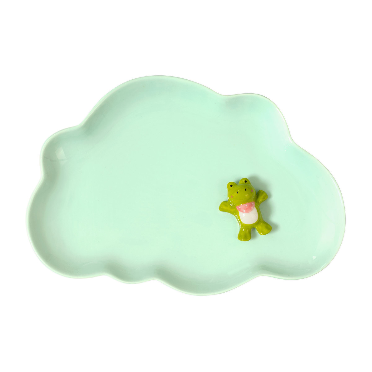 Miam grenouille - lot de vaisselle 3 pièces pour enfant MEDARD DE NOBLAT Bleu