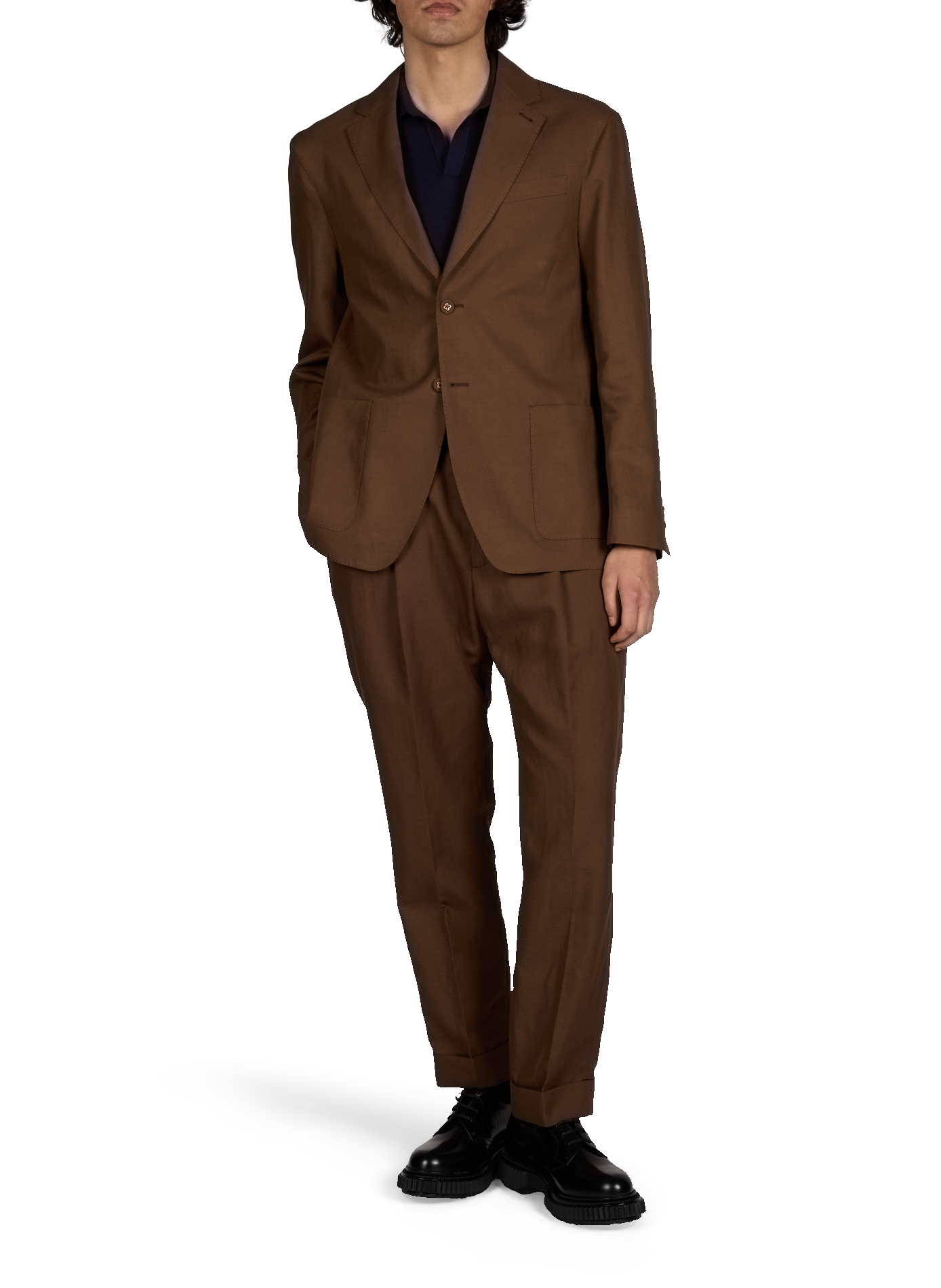 Pantalon fuselé Hugo à pinces OFFICINE GENERALE Kaki