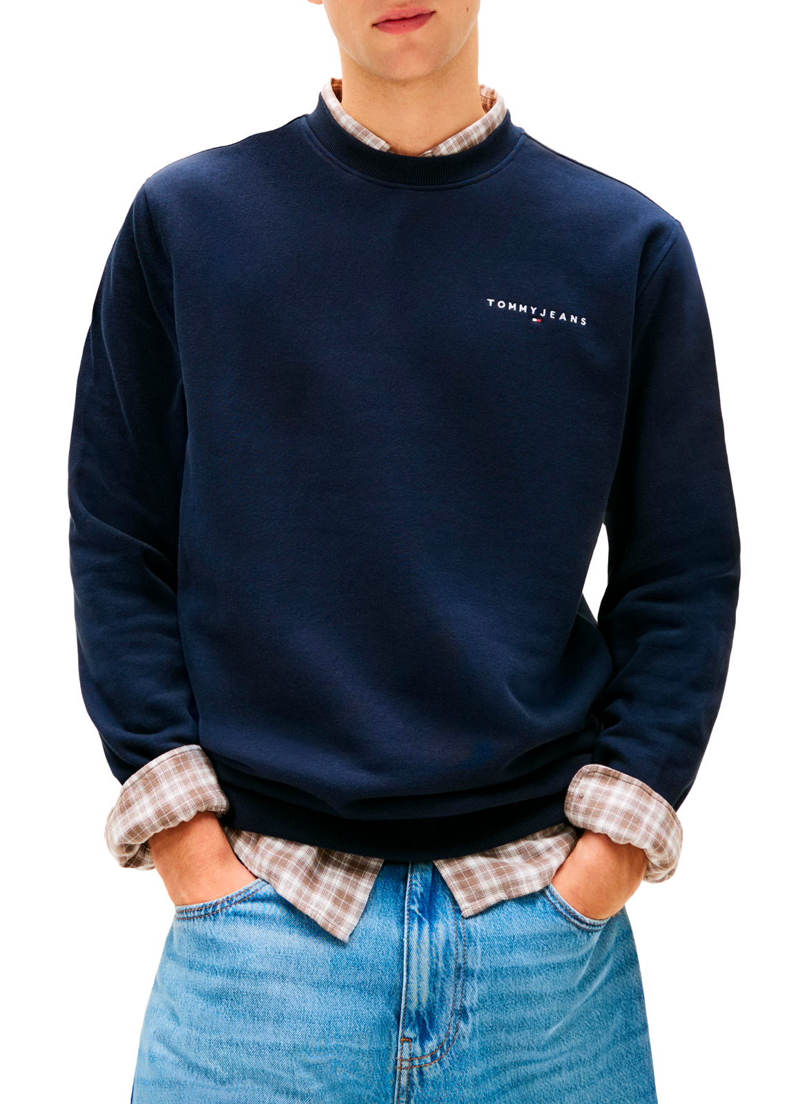 Sweat droit en coton mélangé TOMMY HILFIGER Multicolore