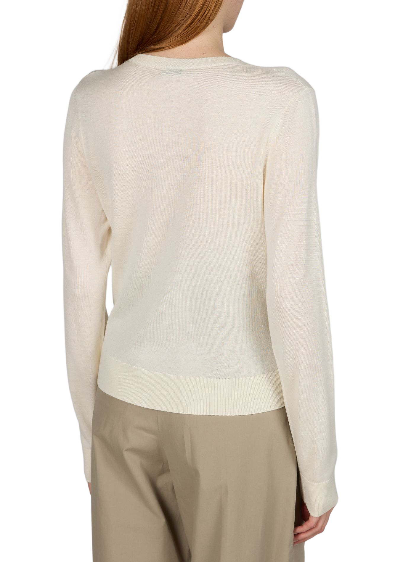 Hayla silk, wool, and cashmere cardigan ALMADA Beige