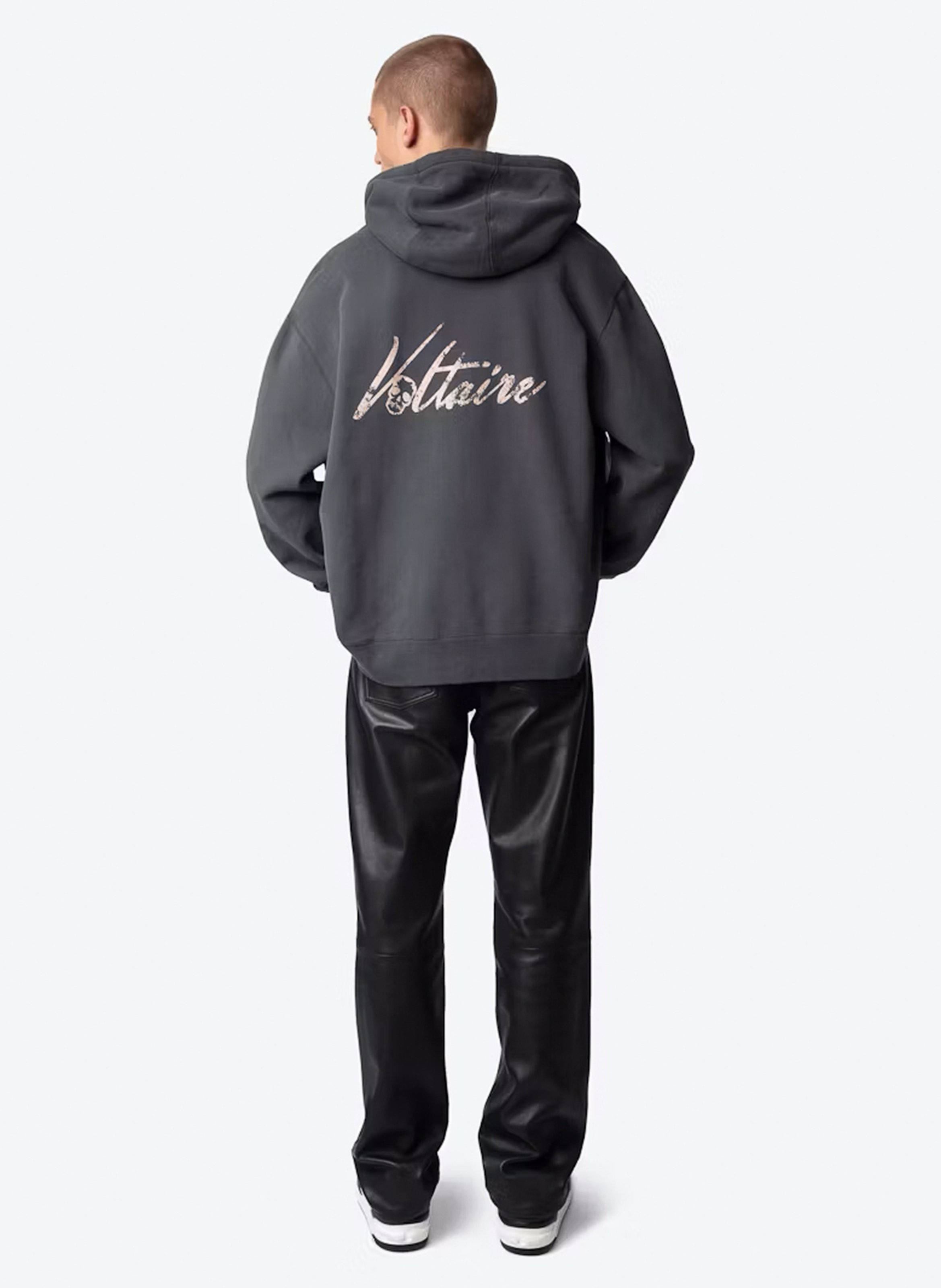 Sweat droit en coton mélangé sacha ZADIG&VOLTAIRE Gris