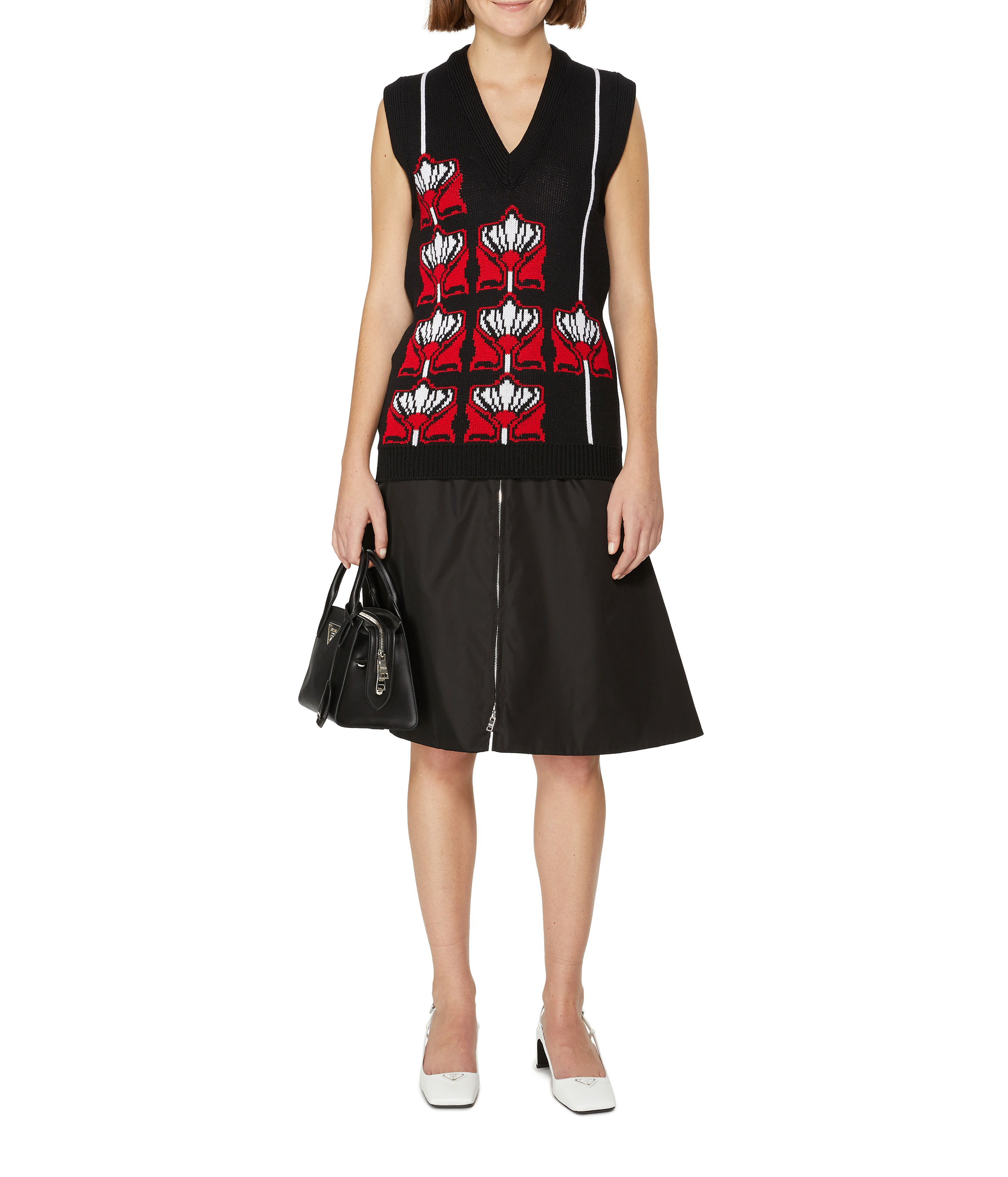 Ärmellose Wollweste PRADA Mehrfarbig