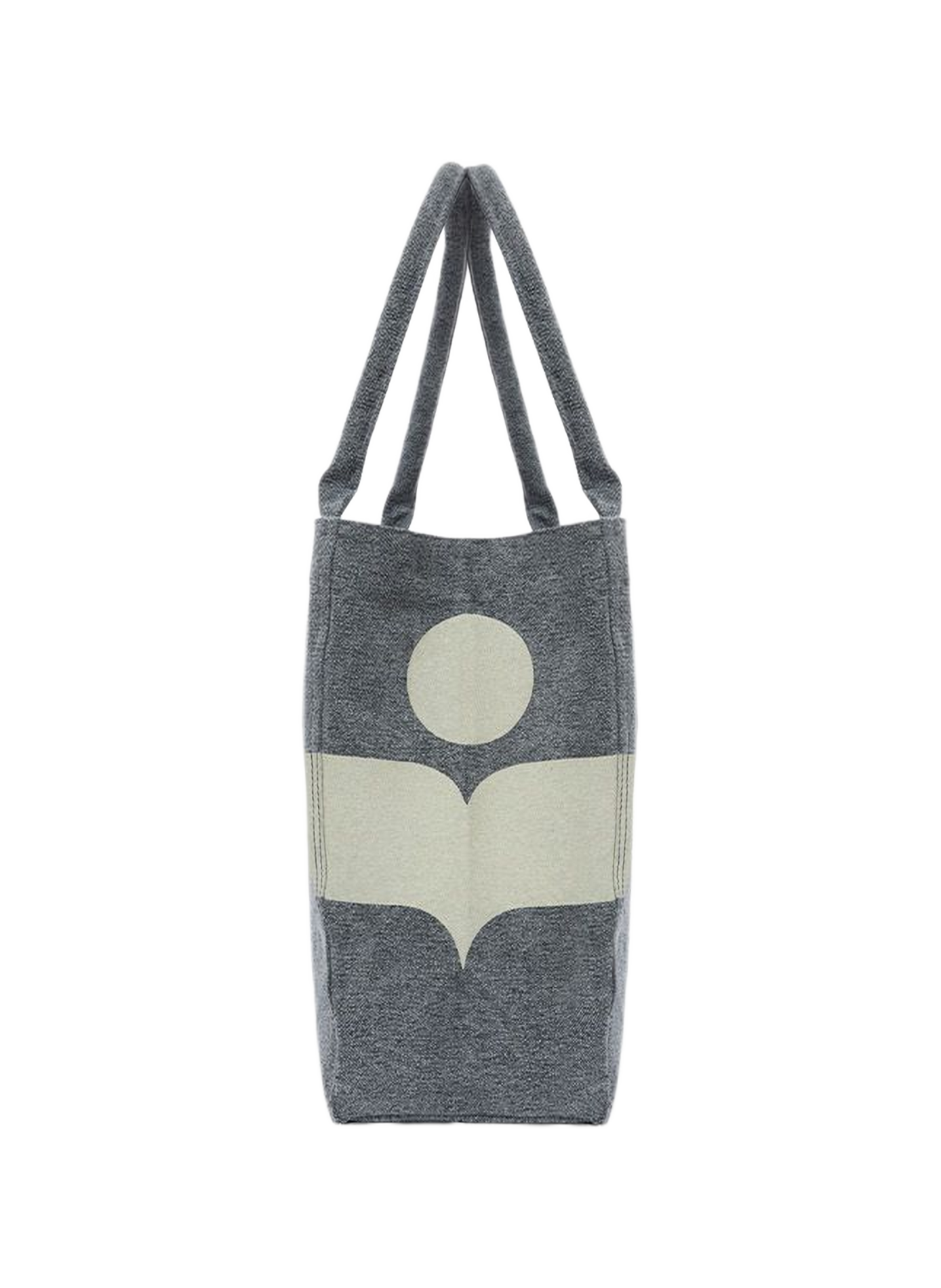 Tote bag Small Yenky printed in cotton ISABEL MARANT Black