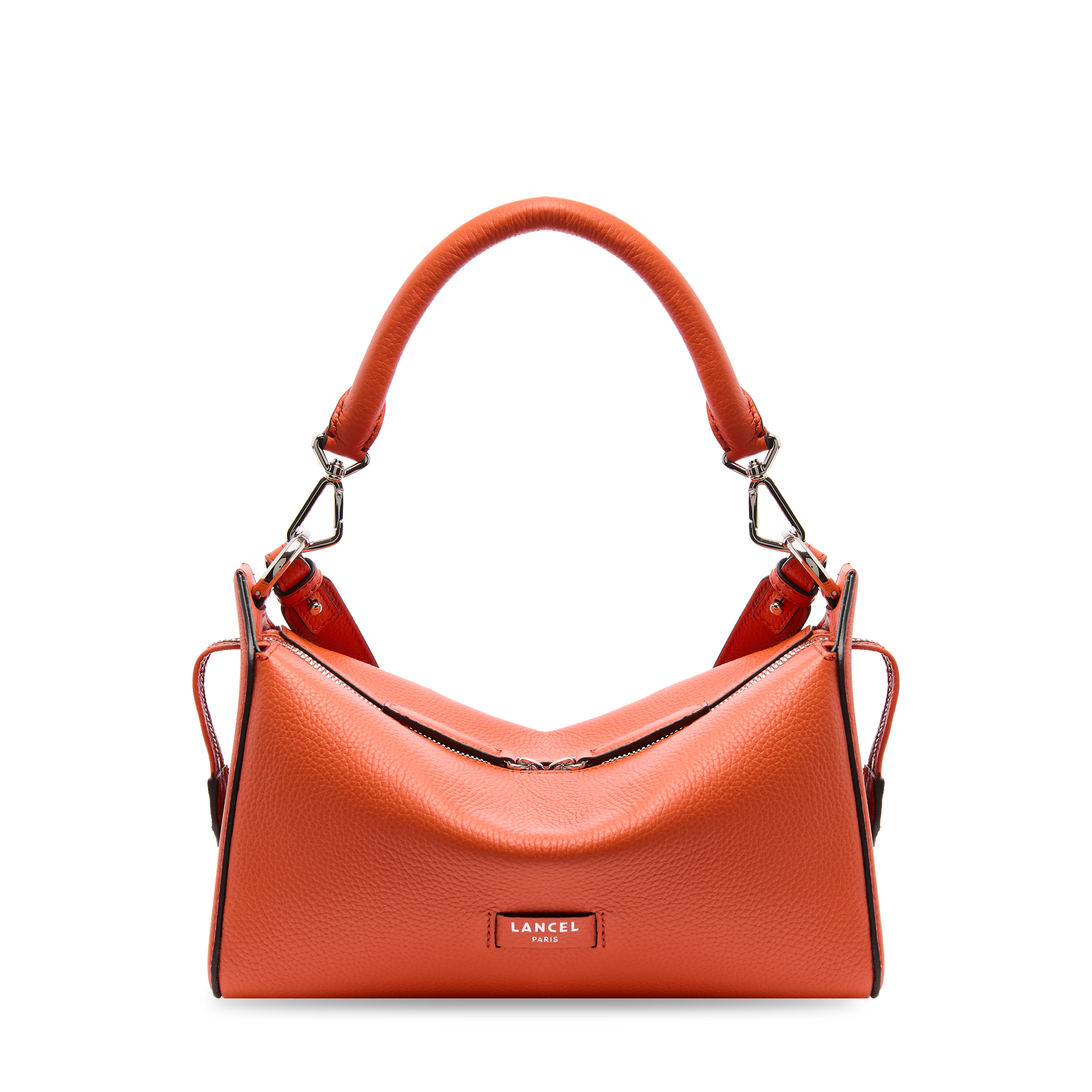 Sac hobo louison de lancel en cuir de vachette graine LANCEL Orange