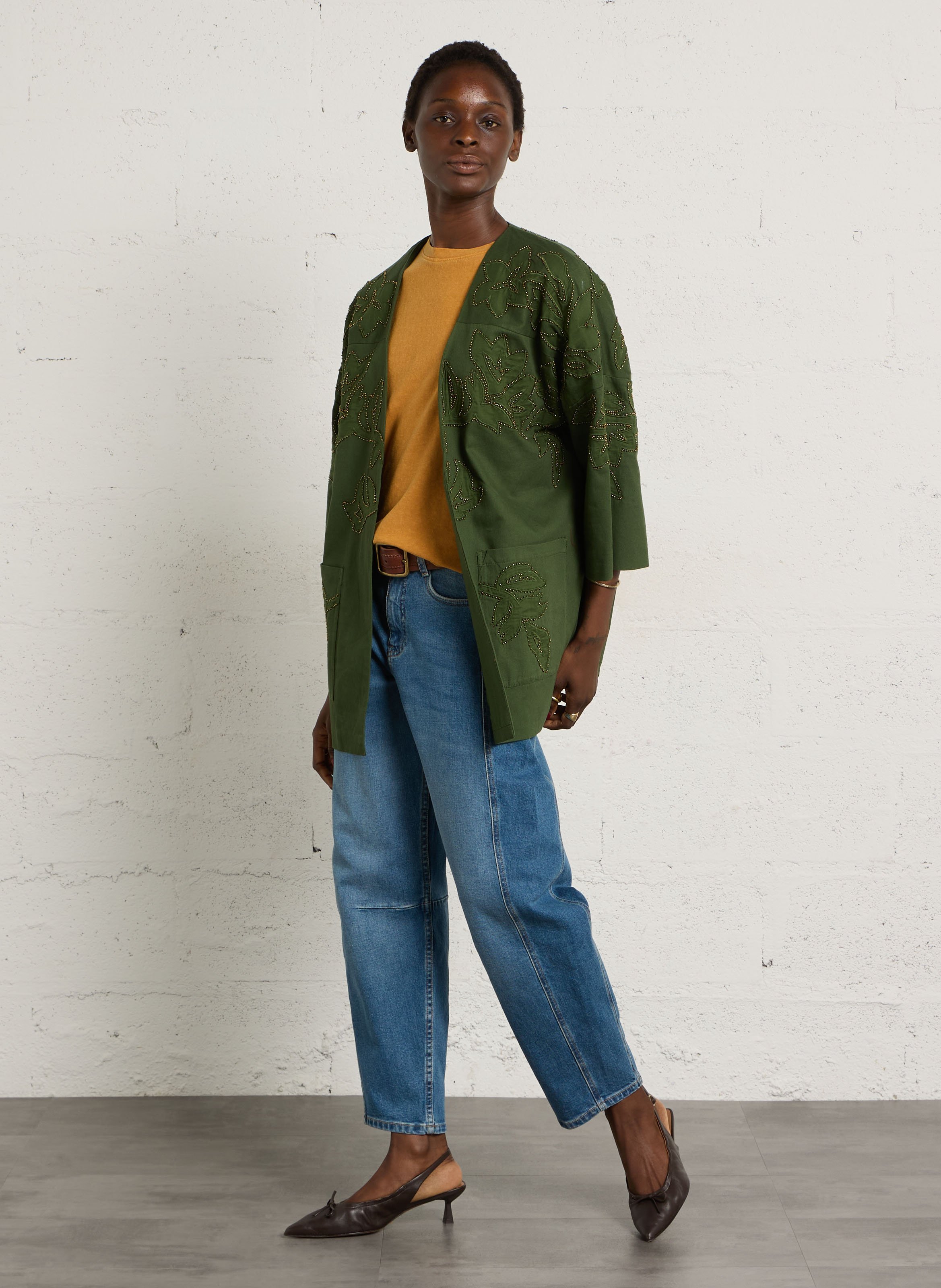 Tee-shirt col rond loic | Doré MAISON 123 Femme