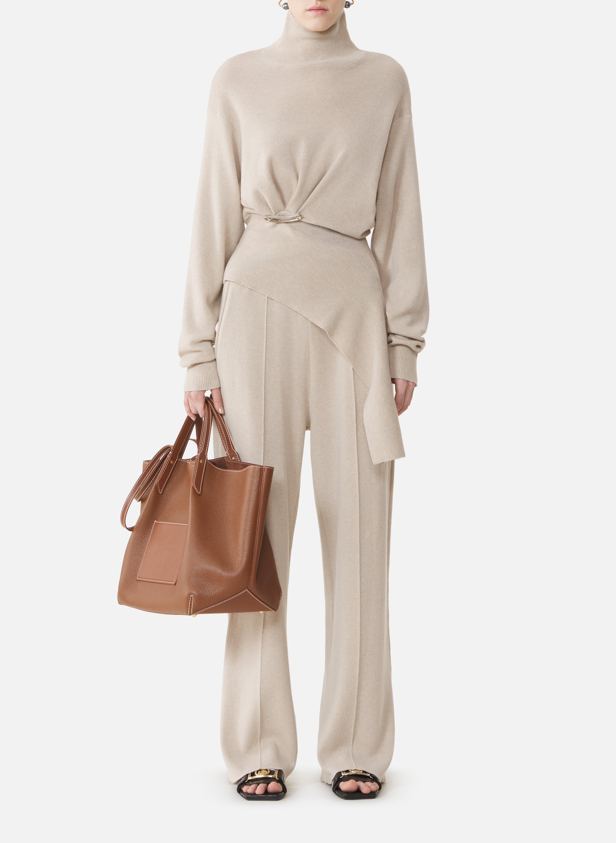 Pull en laine et cachemire LANVIN Blanc