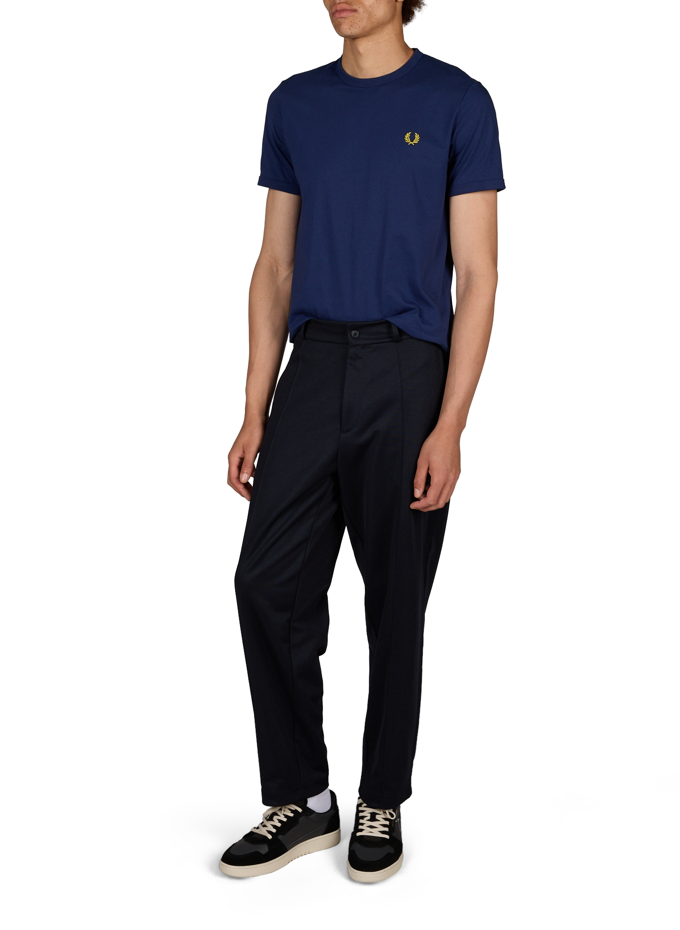 T-shirt met contrasterende boorden FRED PERRY Blauw