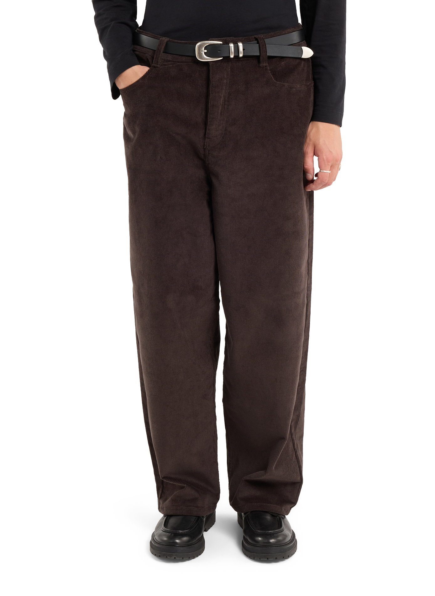 Harmi straight pants in cotton velvet SAISON 1865 Brown