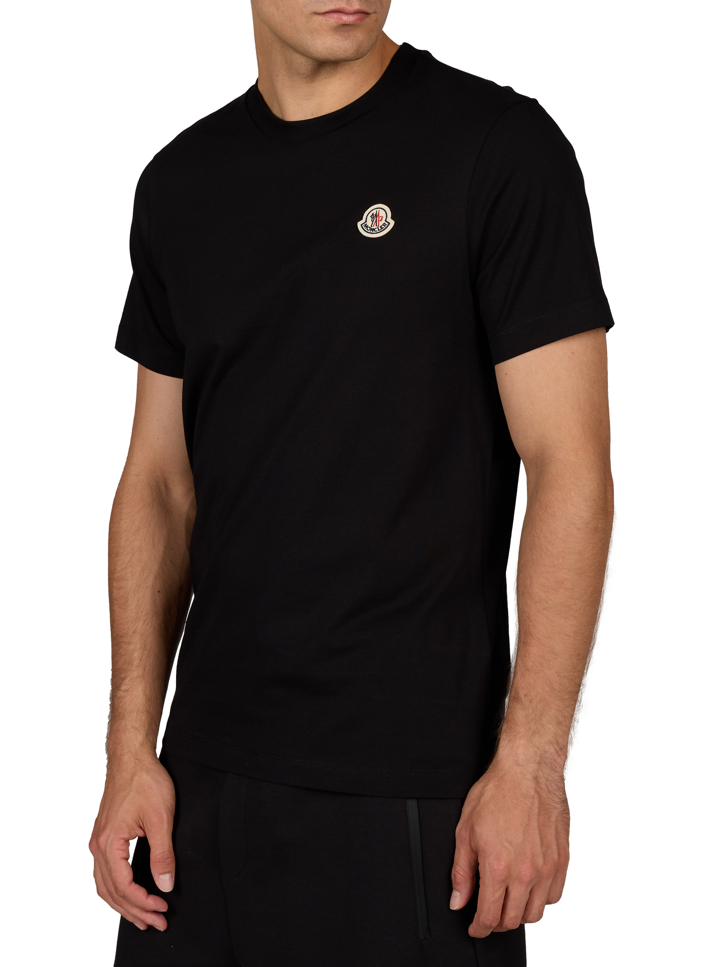 Set of 3 straight cotton t-shirts MONCLER Orange