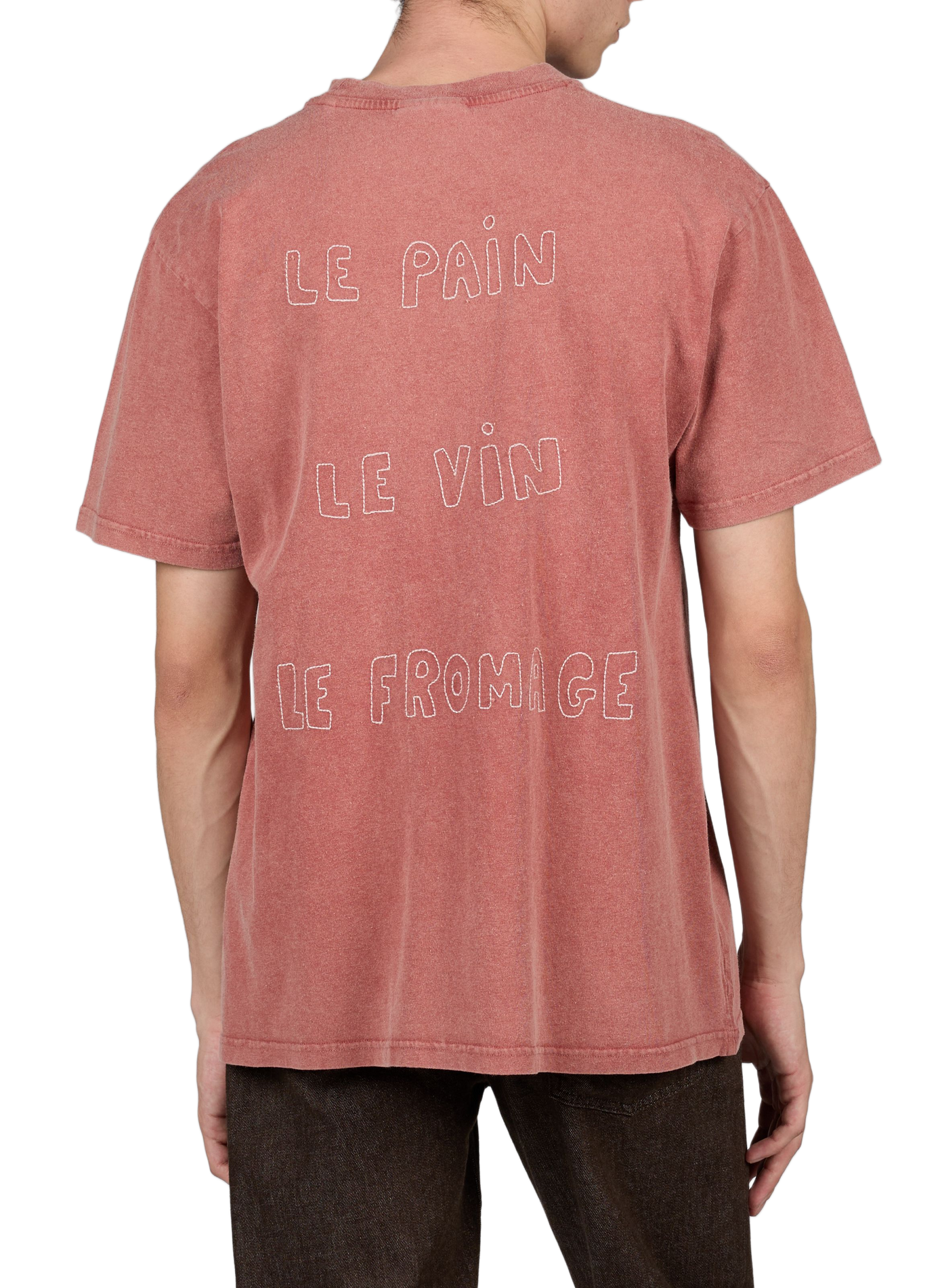 T-shirt Patureau à broderie en coton MAISON LABICHE Rouge