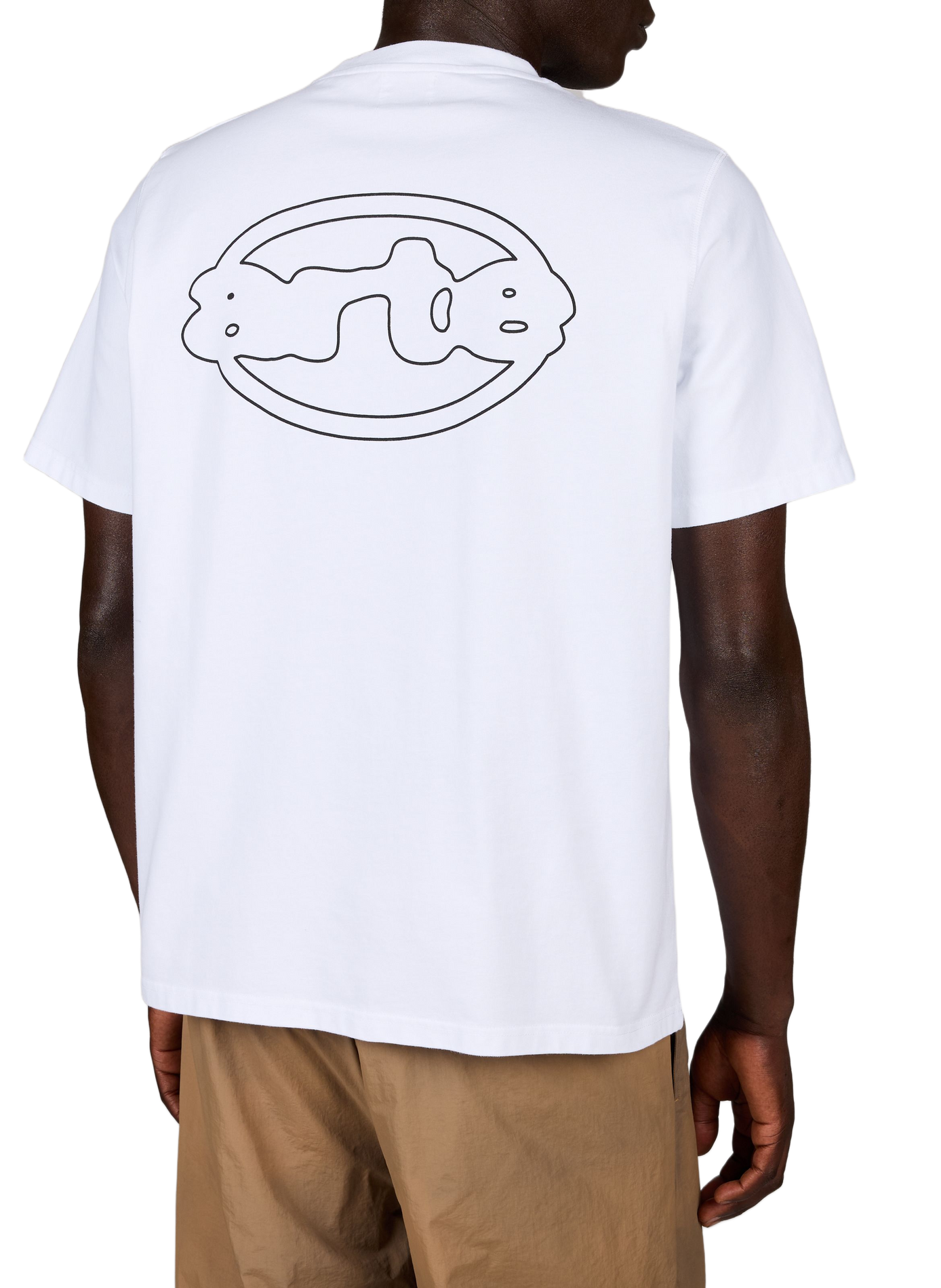 Bedrucktes T-Shirt mit Rundhalsausschnitt aus Baumwolle ARTE ANTWERP Weiss