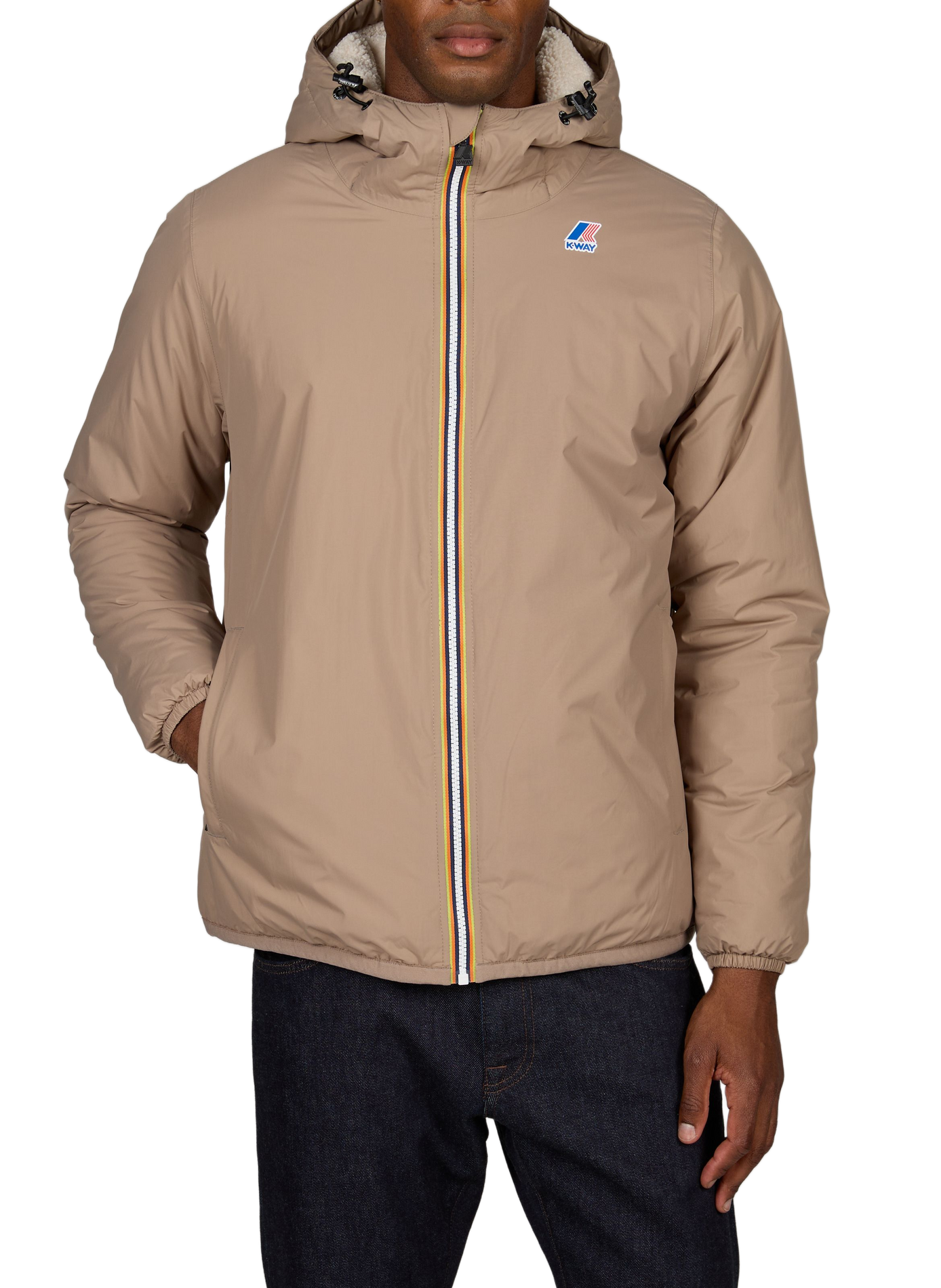 Jacket The Real Claude K-WAY Beige