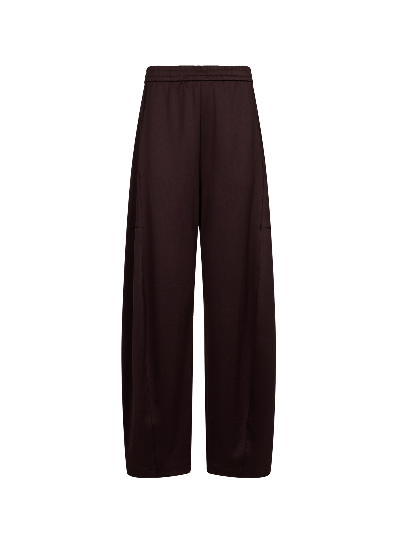 Pantalon large taille haute TIBI Marron
