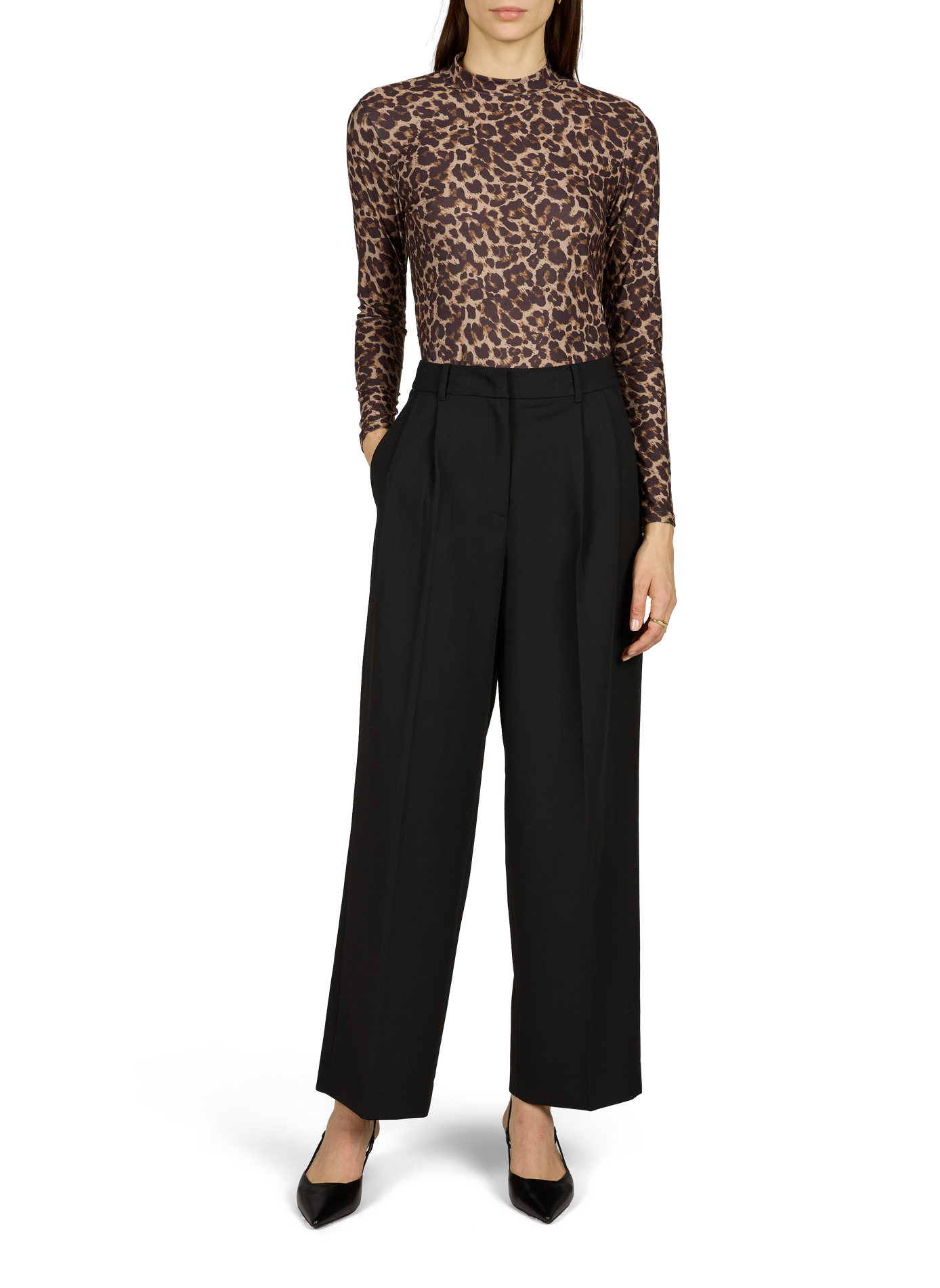 Pantalon ample à pinces DUNST Noir