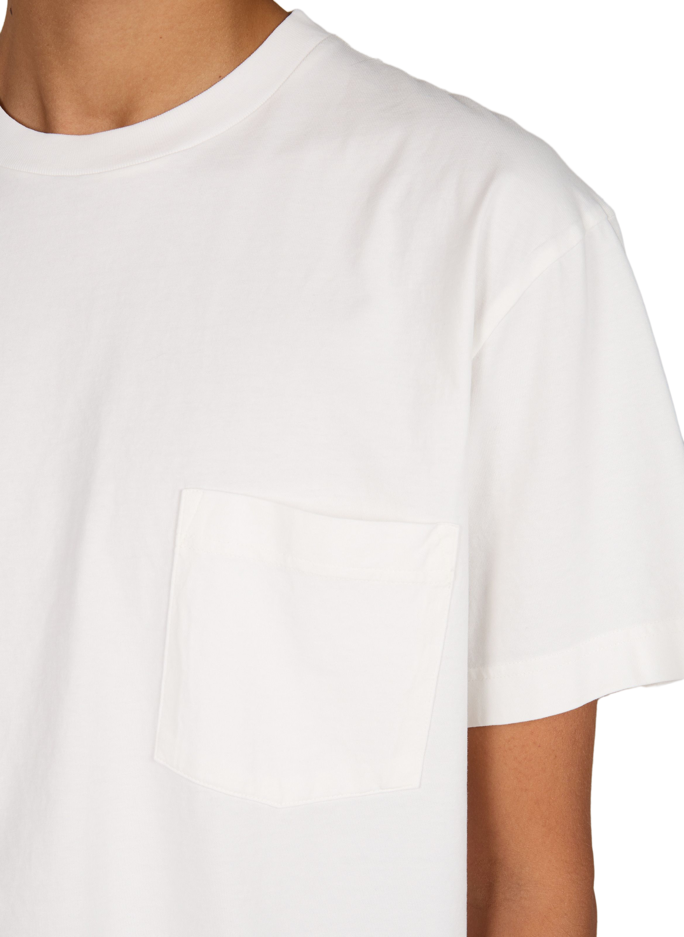 T-shirt oversize col rond en coton OLOW Beige