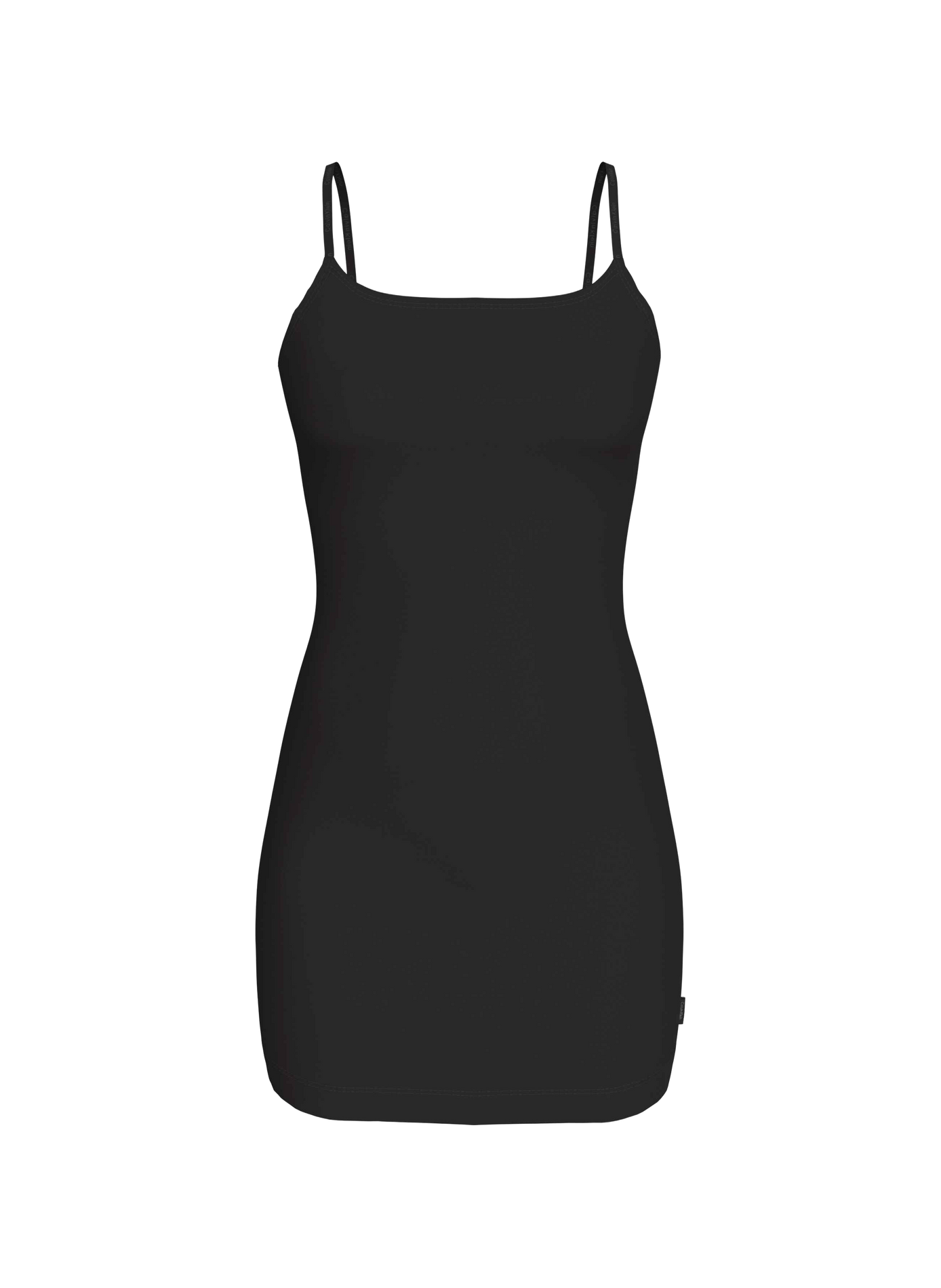 Kurzes figurbetontes Kleid mit verstellbaren Trägern CALVIN KLEIN Schwarz