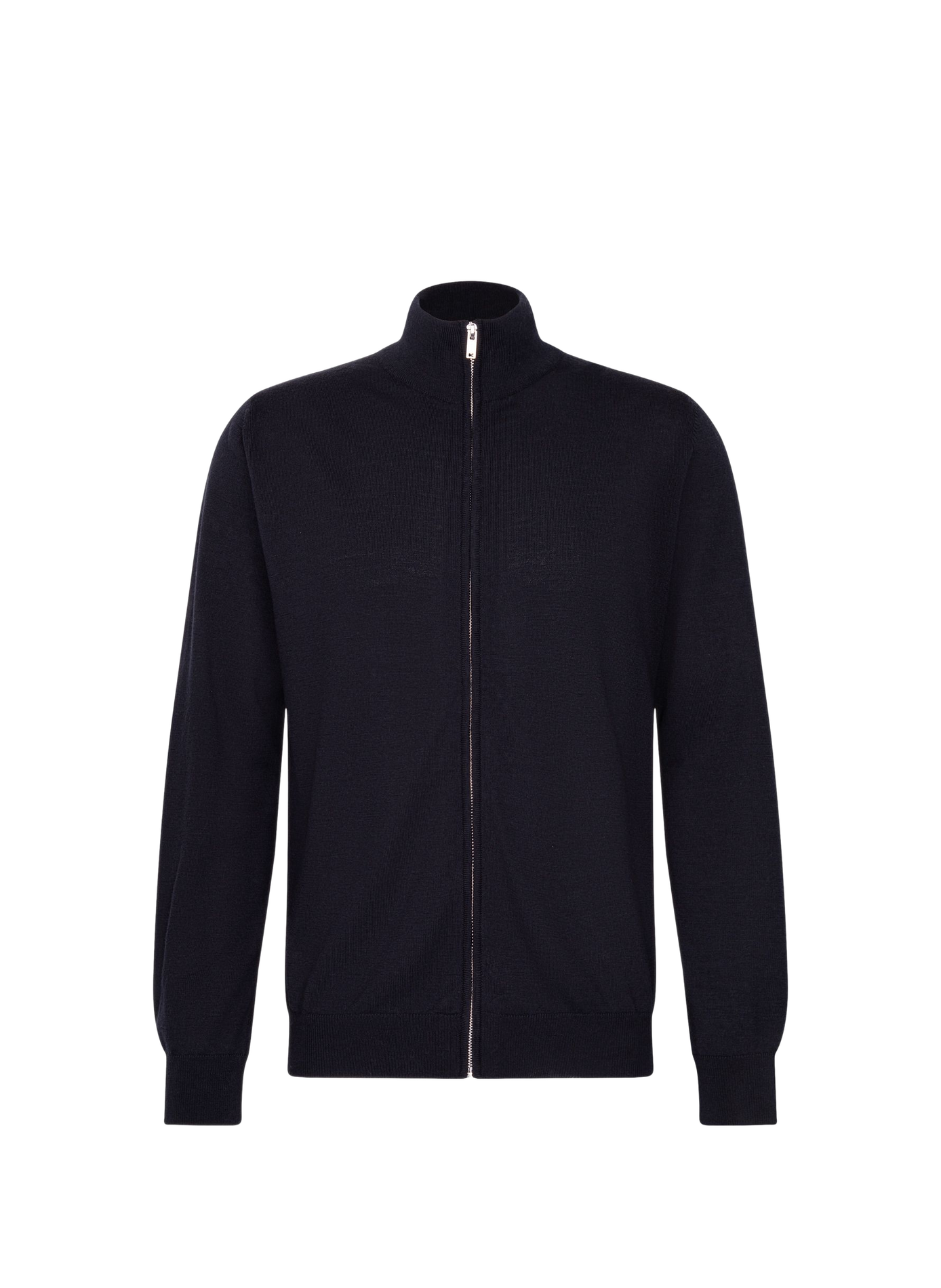Gerader Wollpullover mit Reißverschluss SEIDENSTICKER Blau