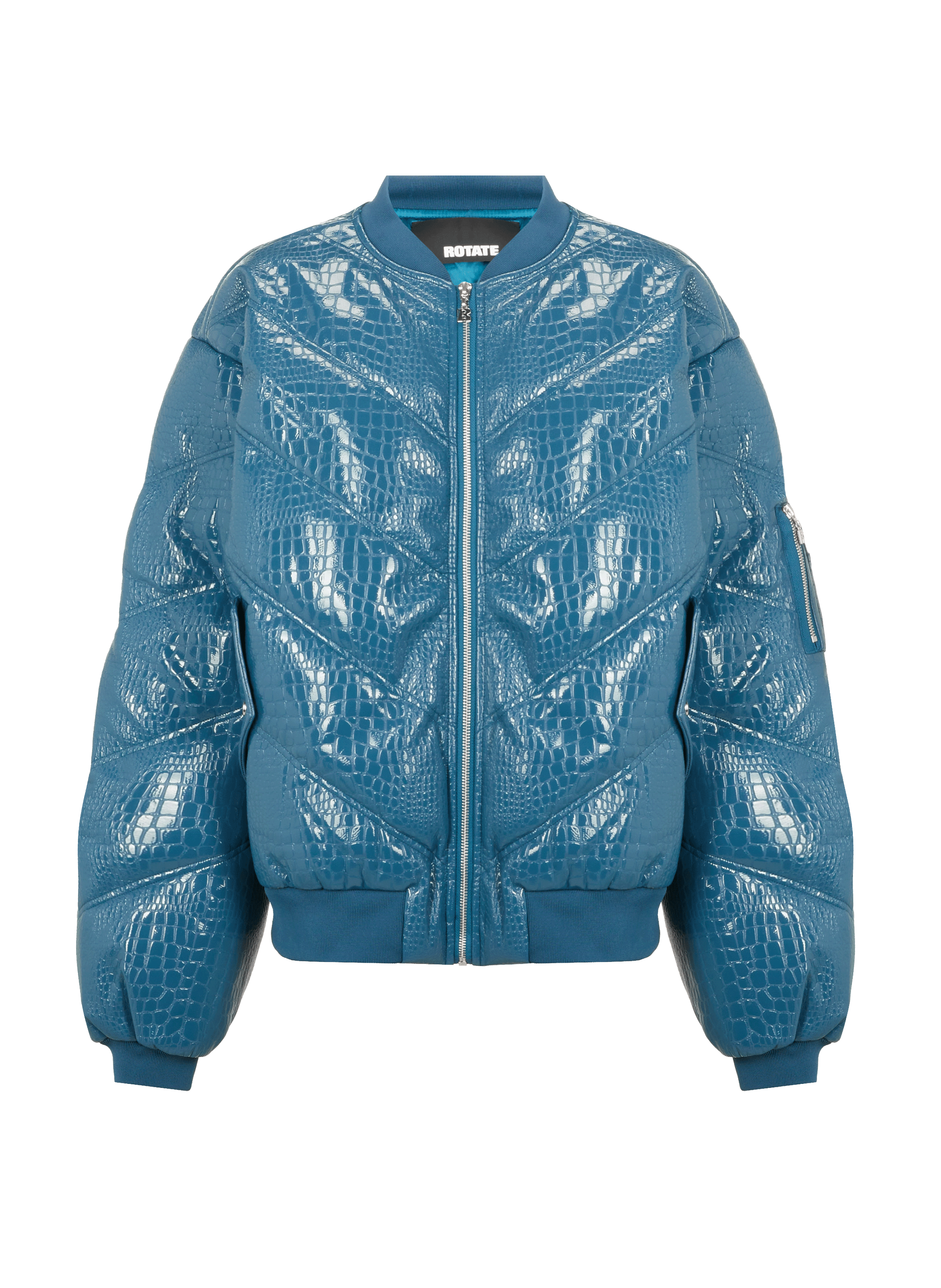 Bomber embossé reptile