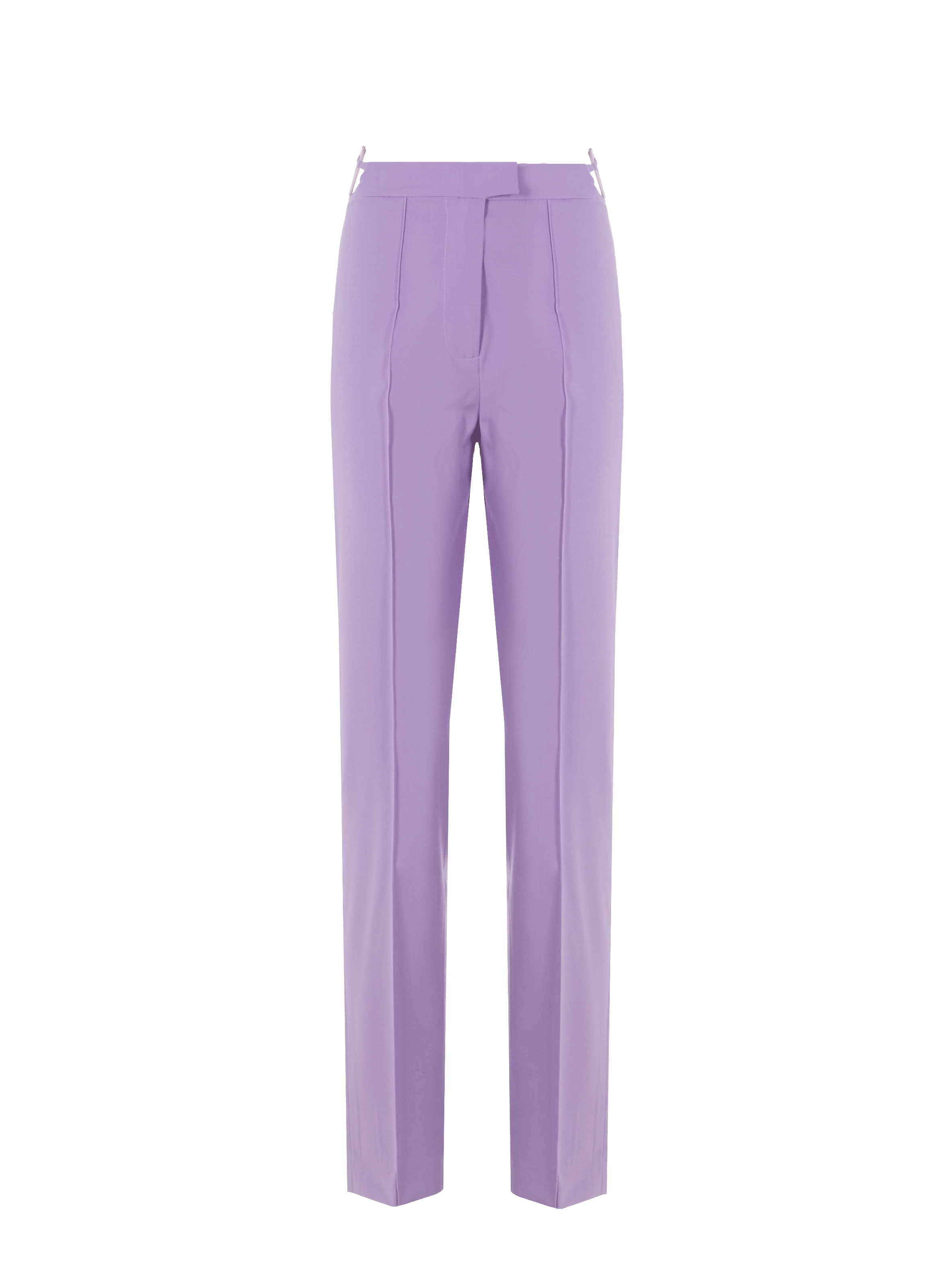 Pantalon slim en laine vierge NENSI DOJAKA Violet