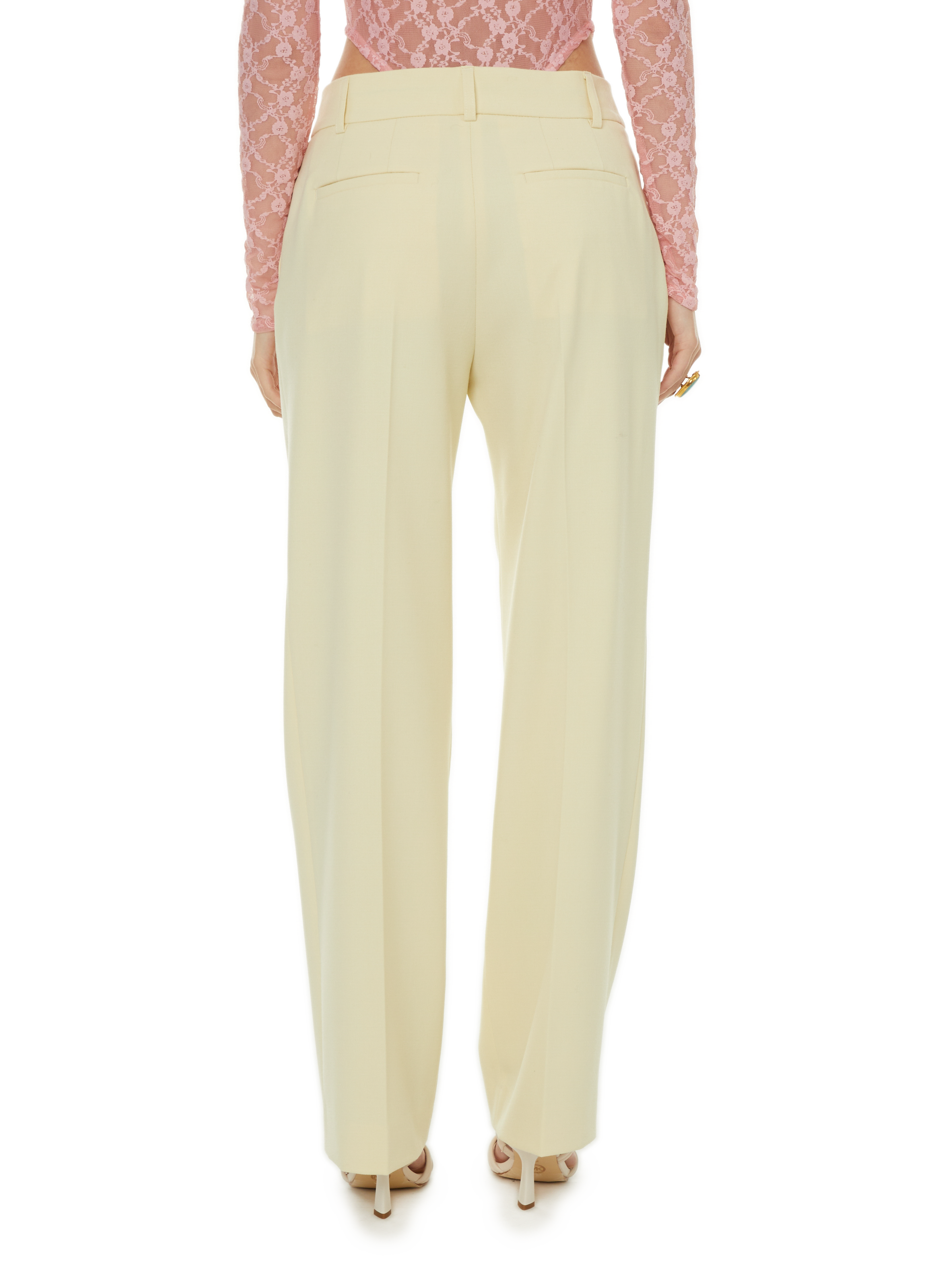 Plain trousers Yellow