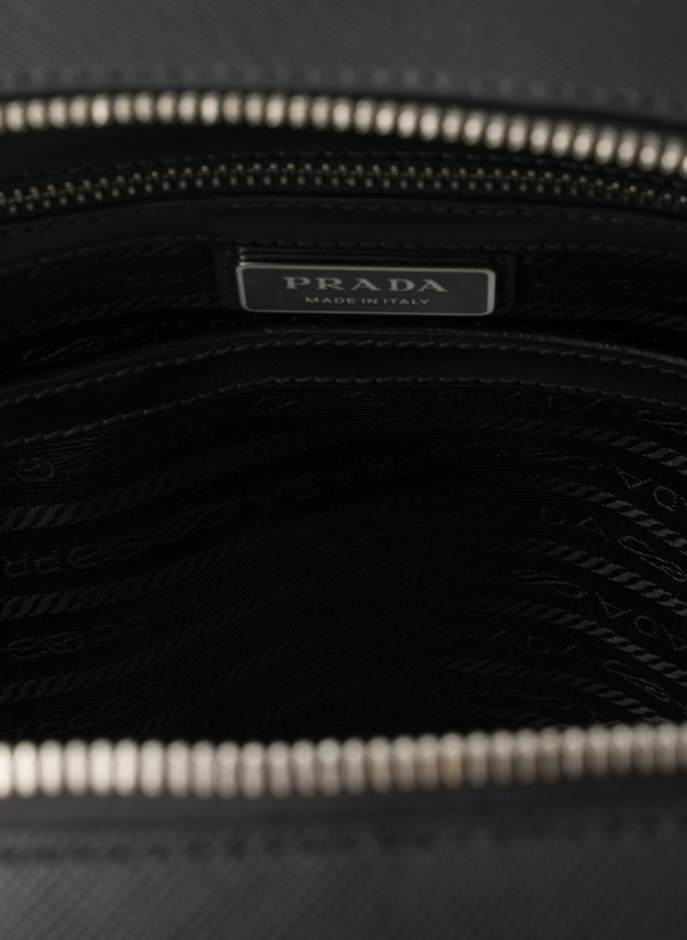 Sac à dos en cuir saffiano PRADA Noir