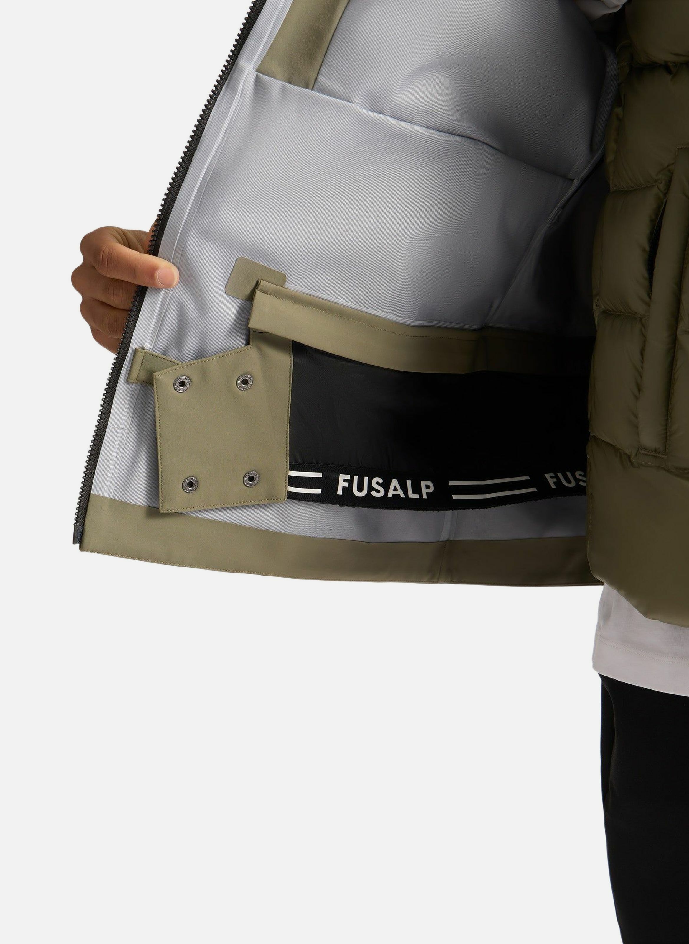 Veste ilanox col capuche coupe regular FUSALP Kaki