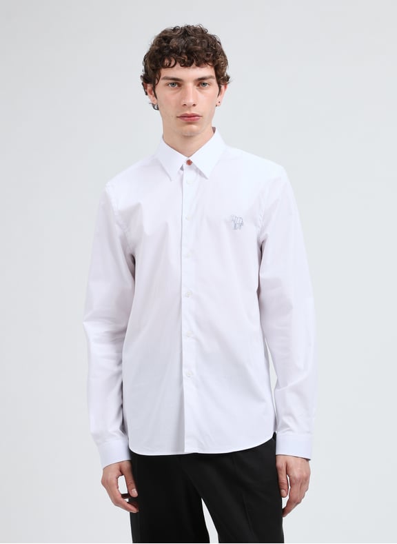 Straight cotton blend Shirt White by PAUL SMITH PAUL SMITH Straight cotton blend Shirt White