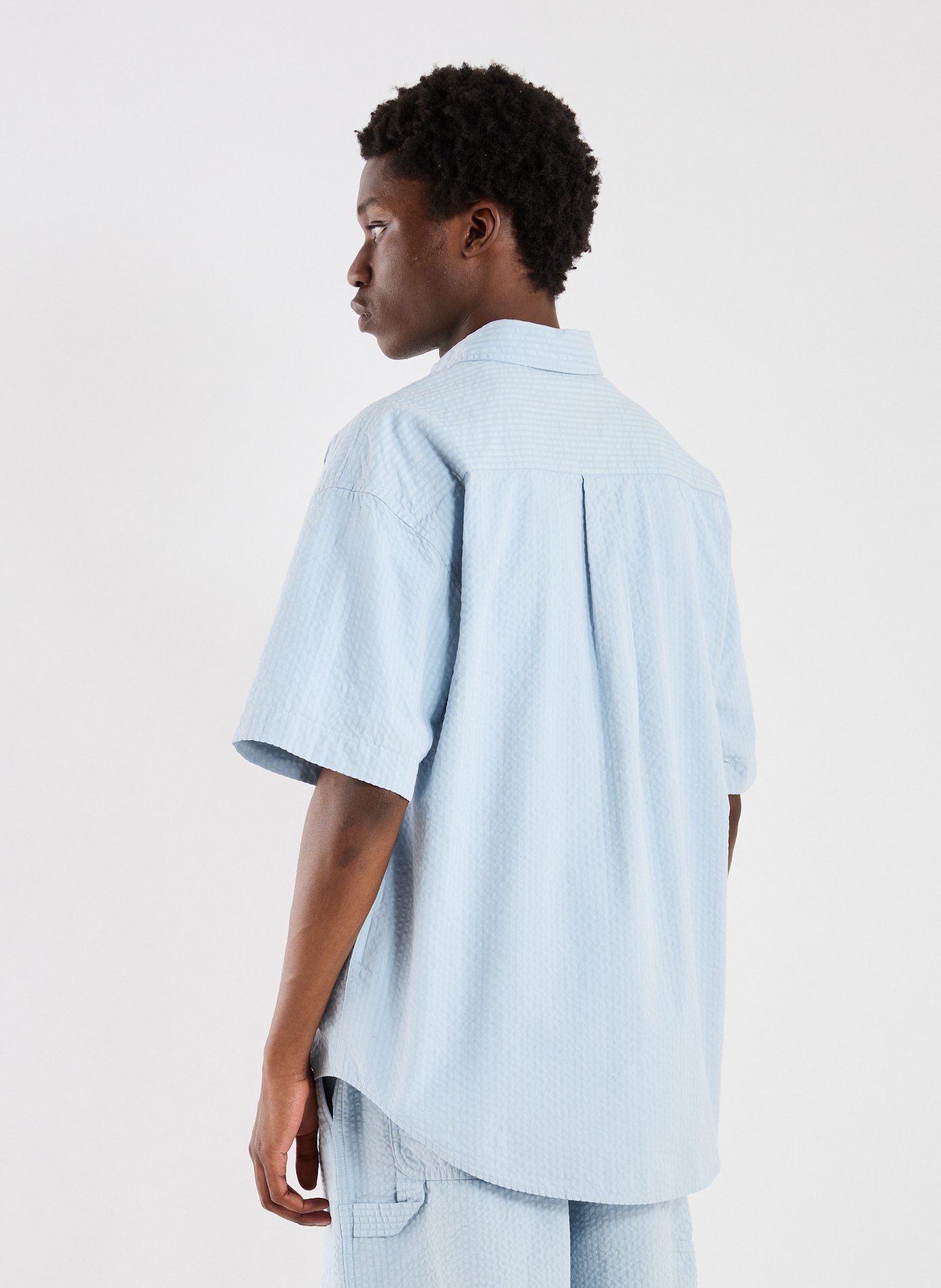 Chemise en coton S/S Toland Bleu