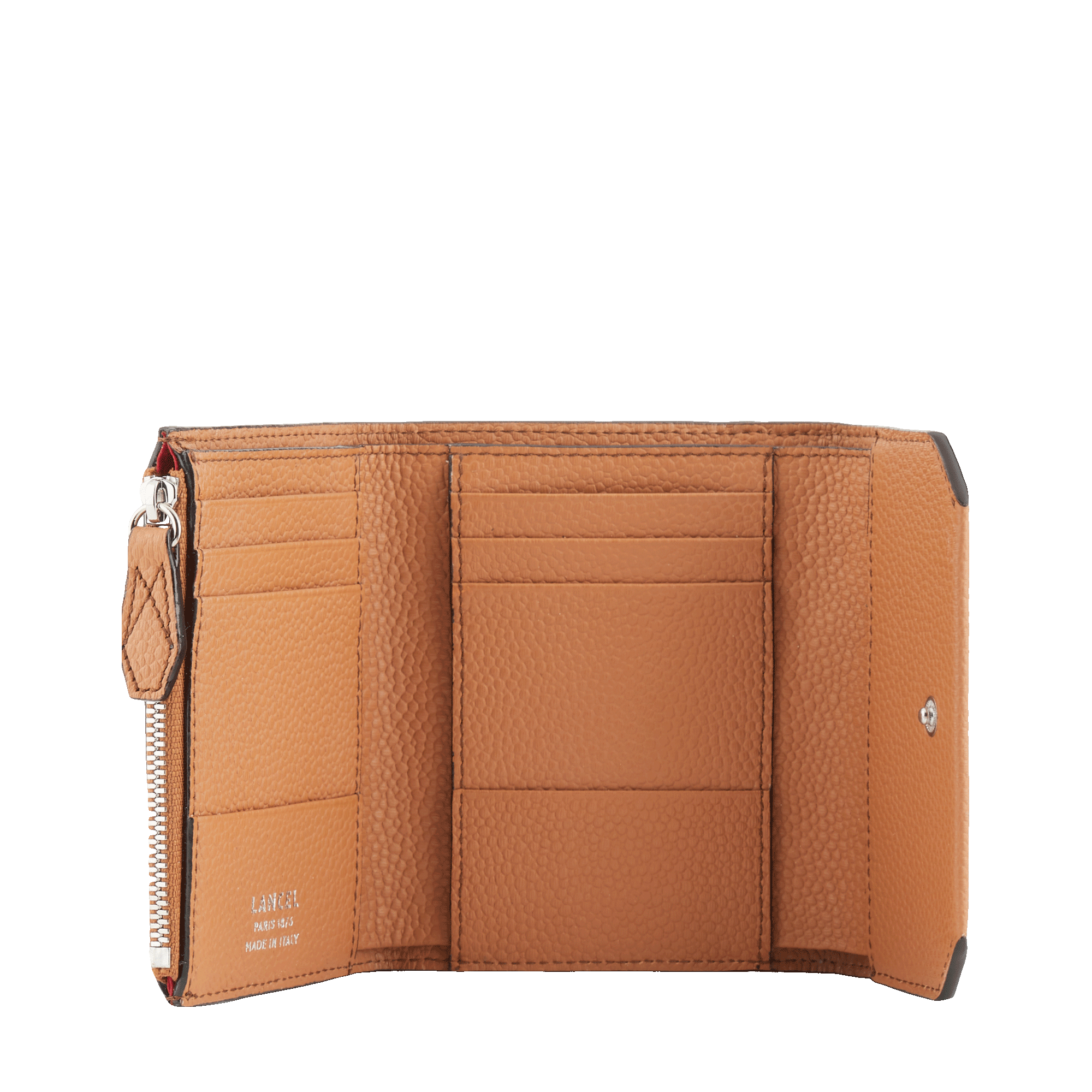 Medium compact wallet ninon by lancel in leather LANCEL Brown
