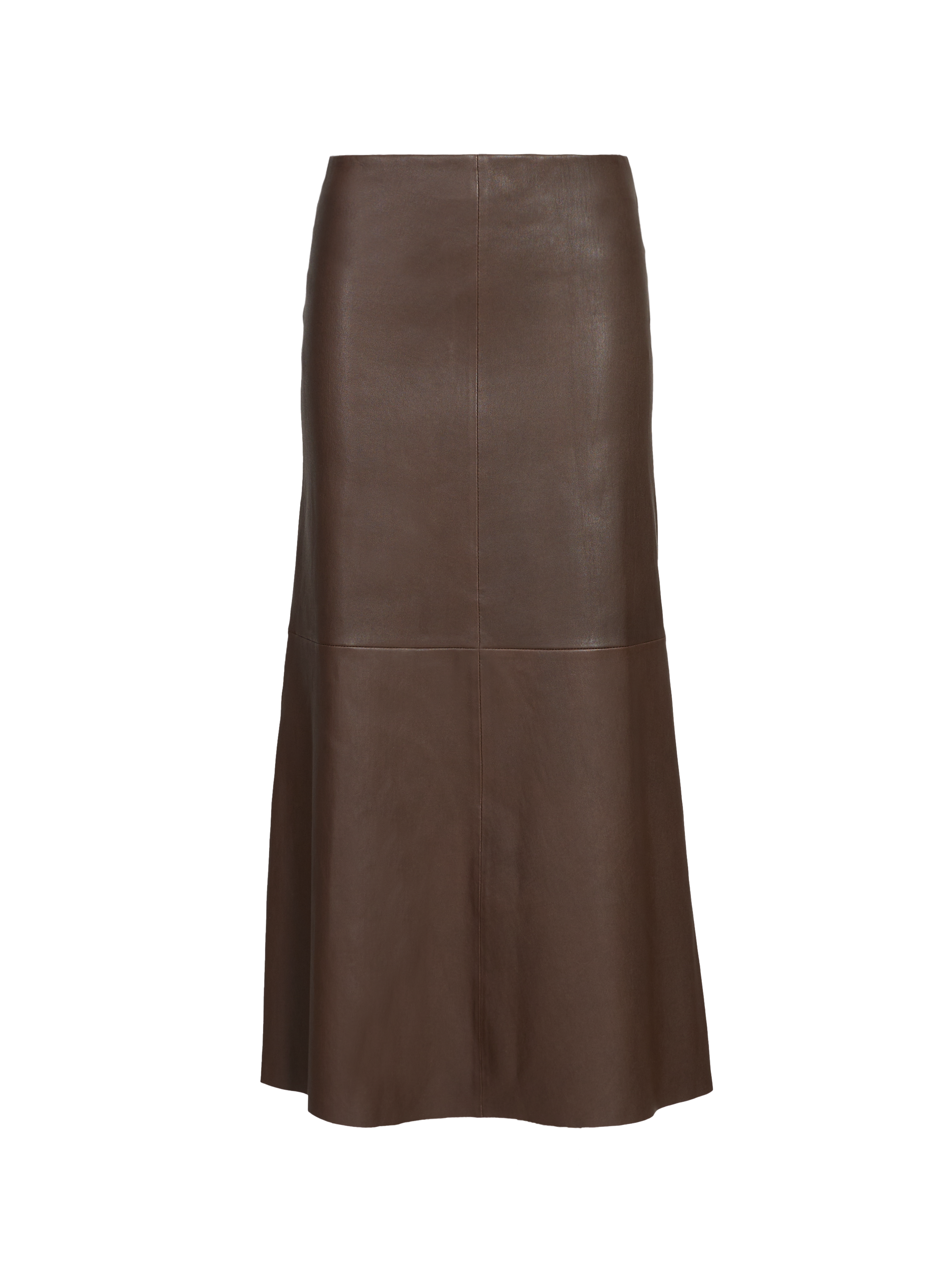 BY MALENE BIRGER Jupe trapèze Simoas en cuir Marron