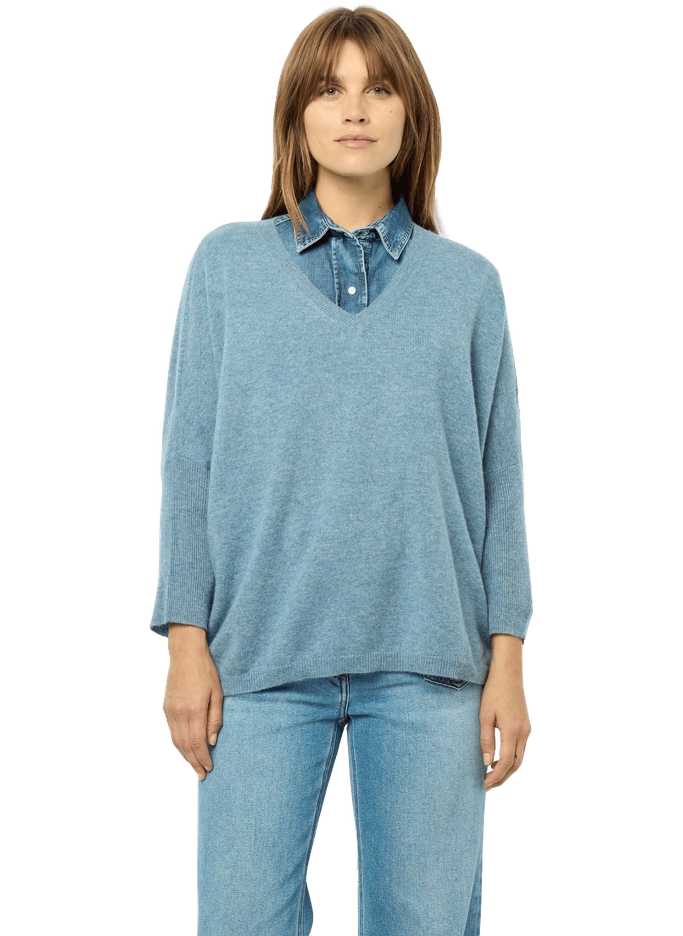 Pull oversize en cachemire - jourdan GERARD DAREL Bleu