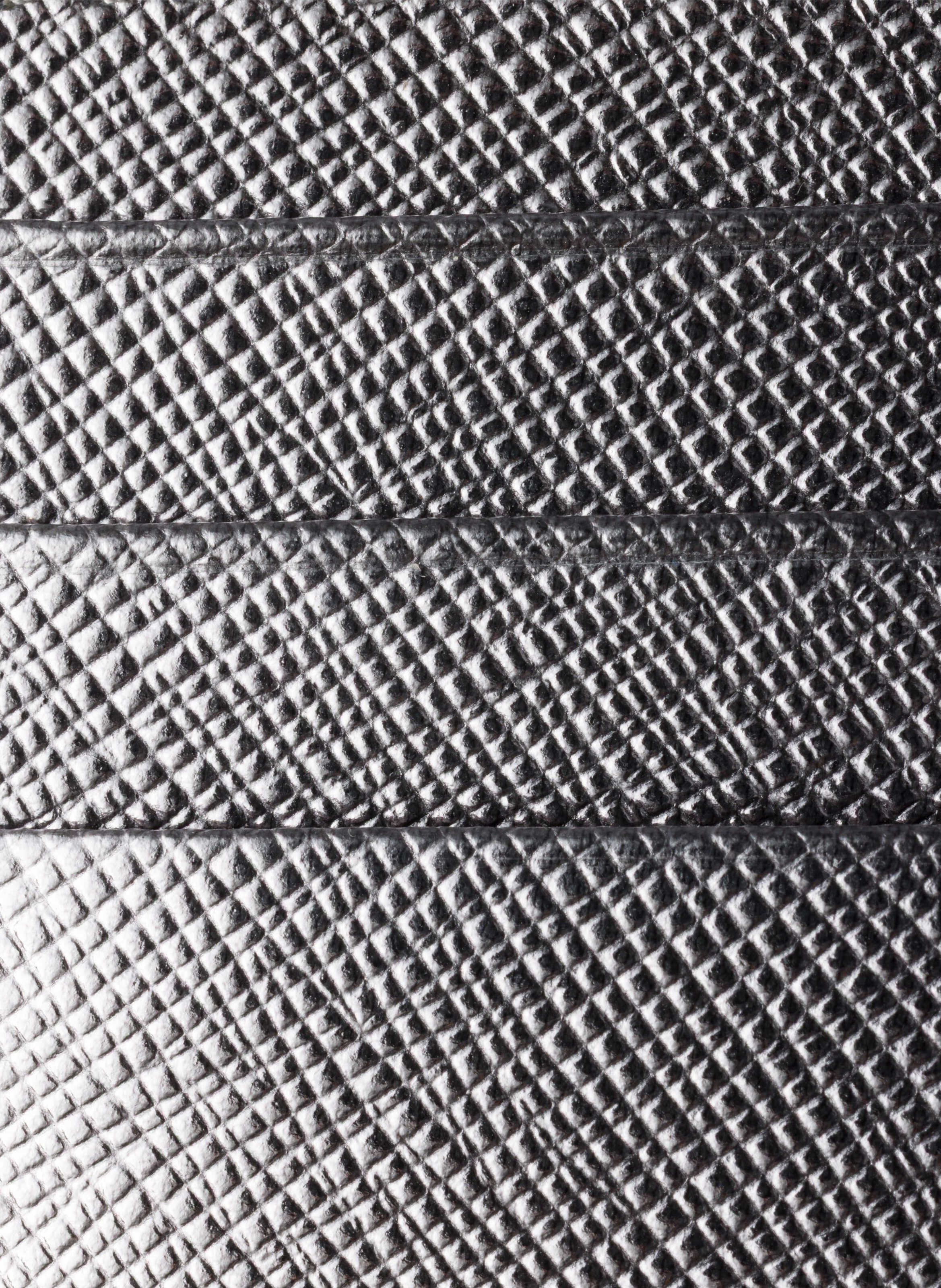 Porte-cartes en cuir saffiano PRADA Argent