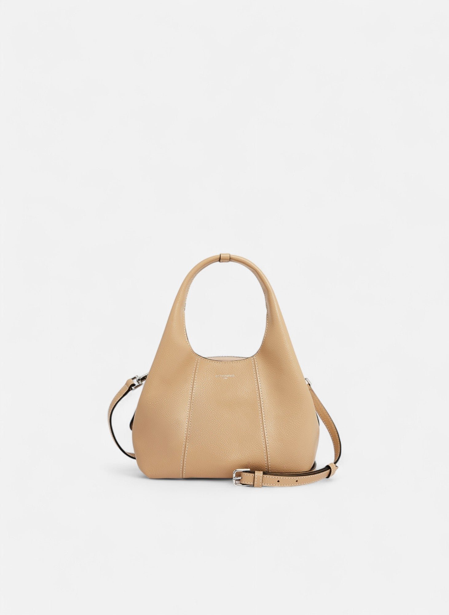 Petit sac à main juliette en cuir grainé LE TANNEUR Beige