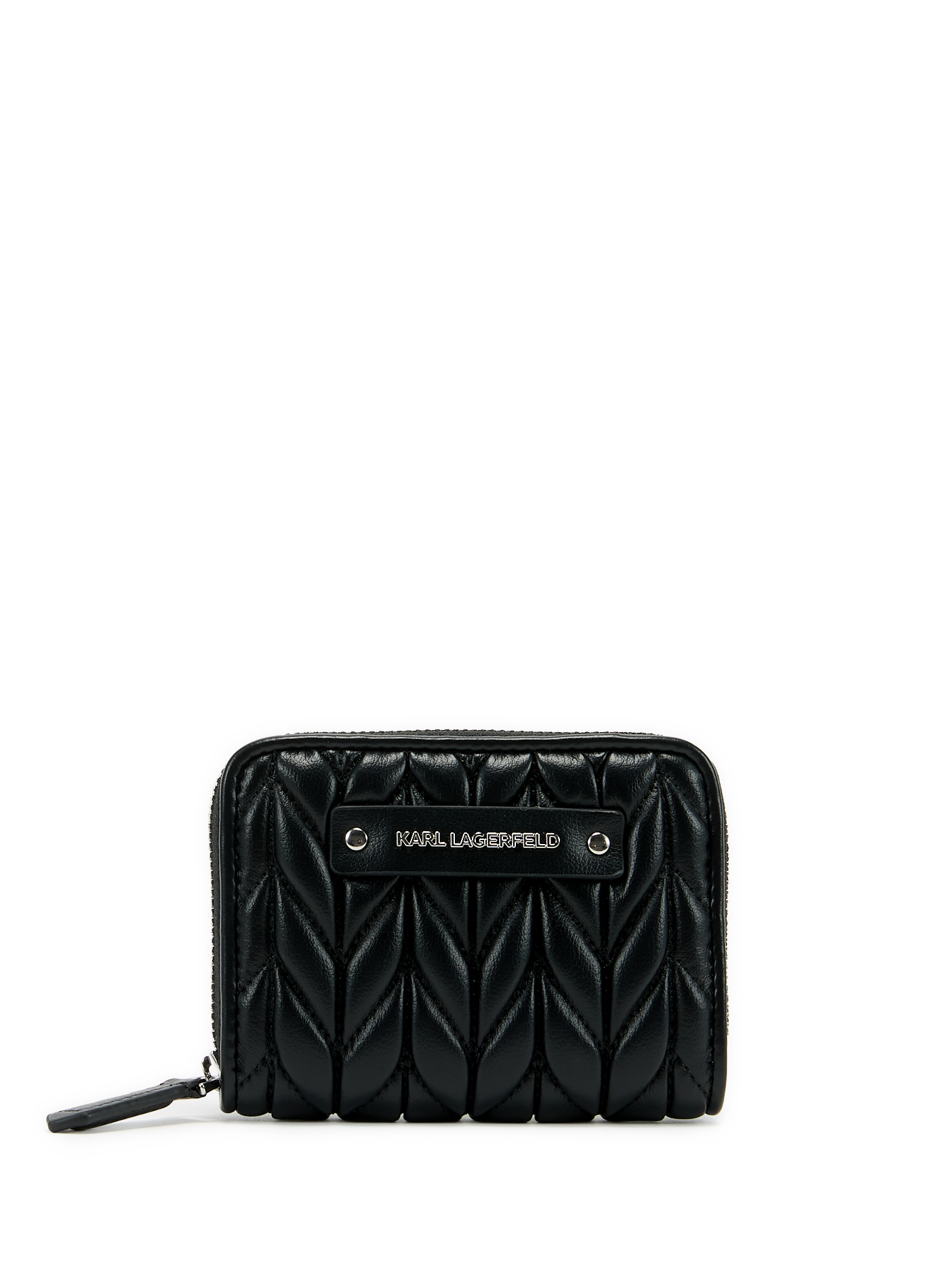 KARL LAGERFELD Porte-monnaie matelassé Noir