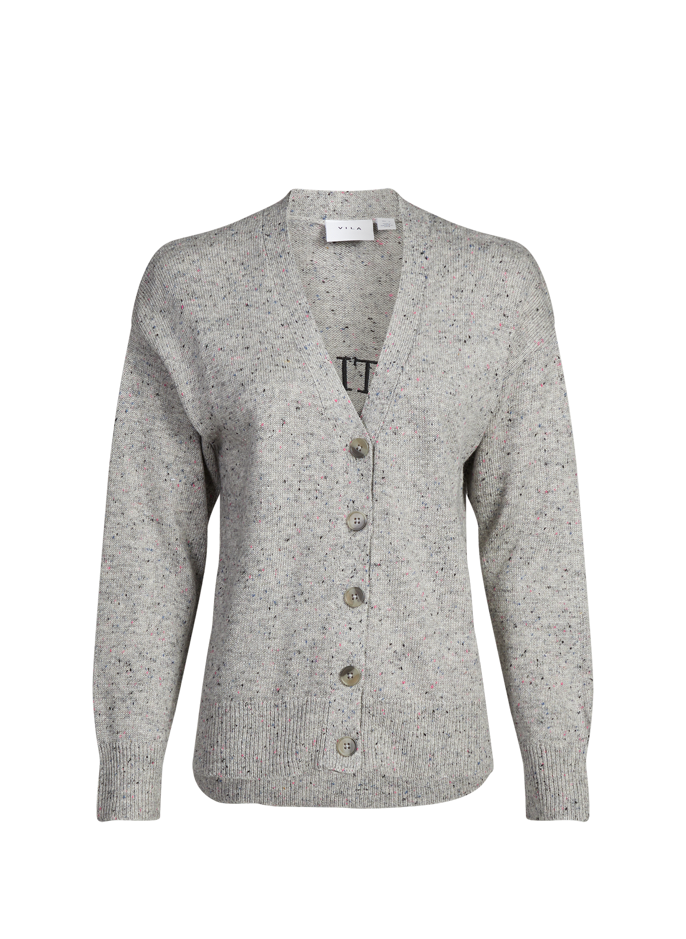 Cardigan en laine mélangée VILA Gris