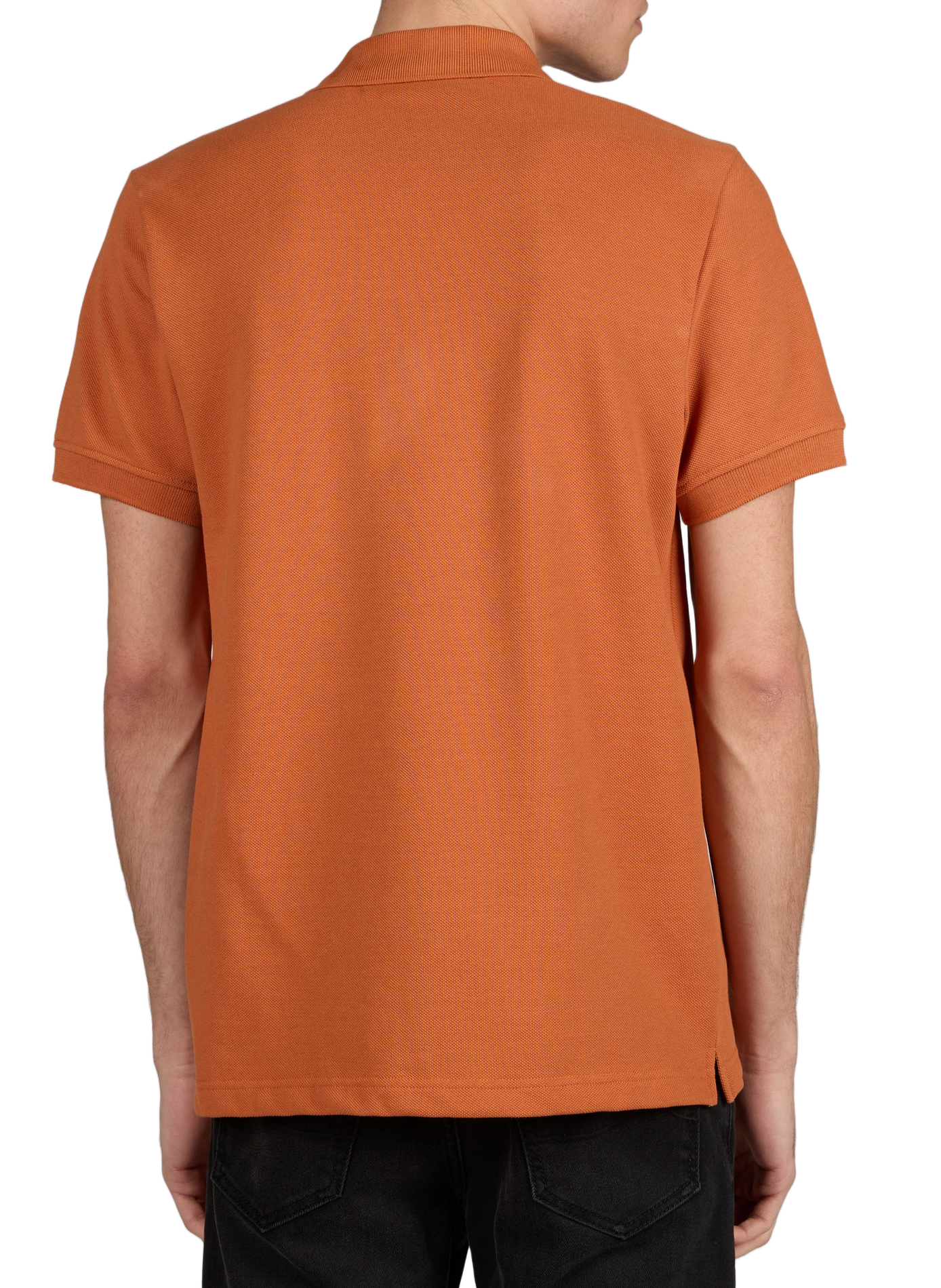 Short-sleeve cotton polo Lumigny FAGUO Orange