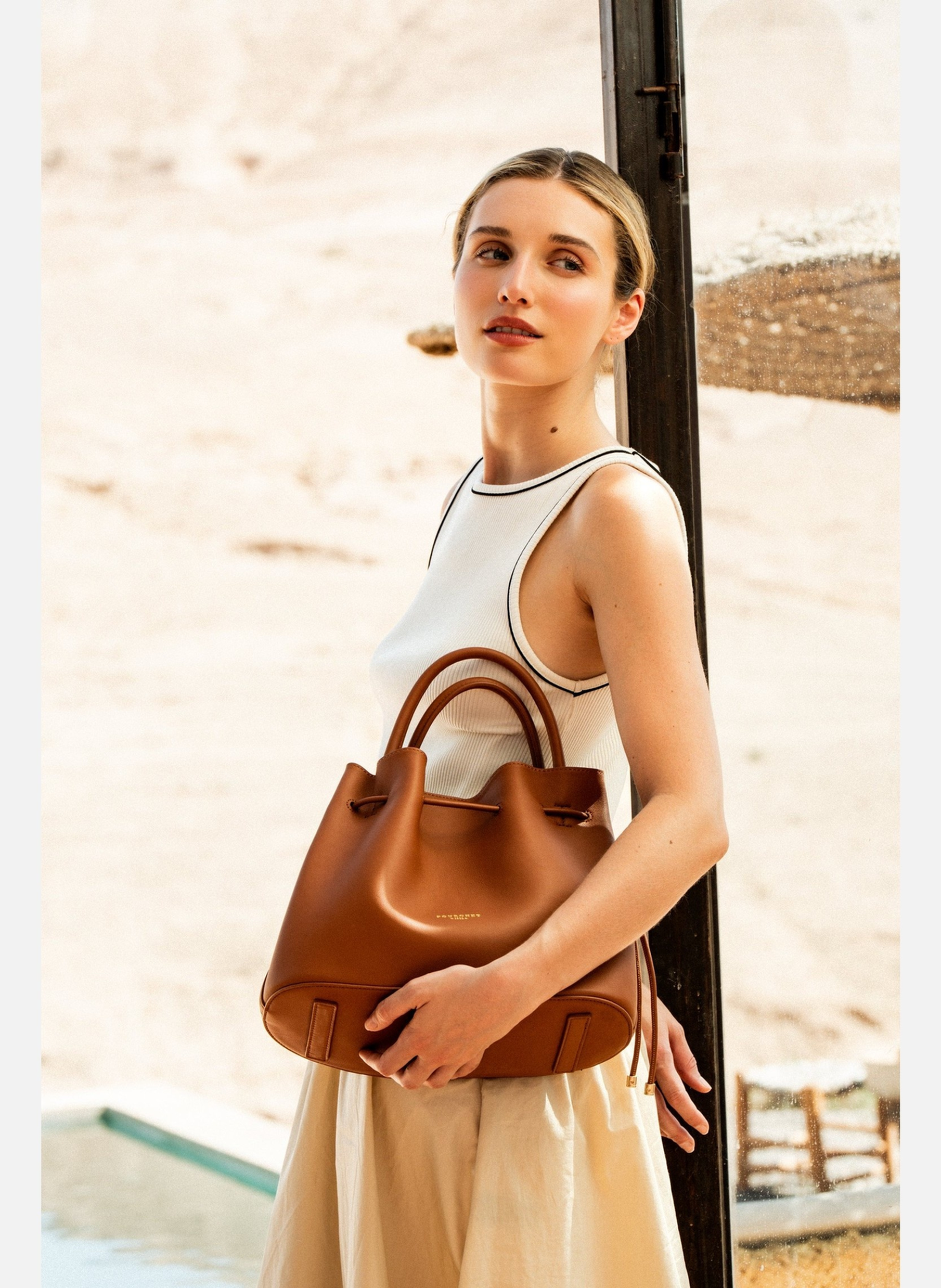 Florin | sac à main POURCHET Marron