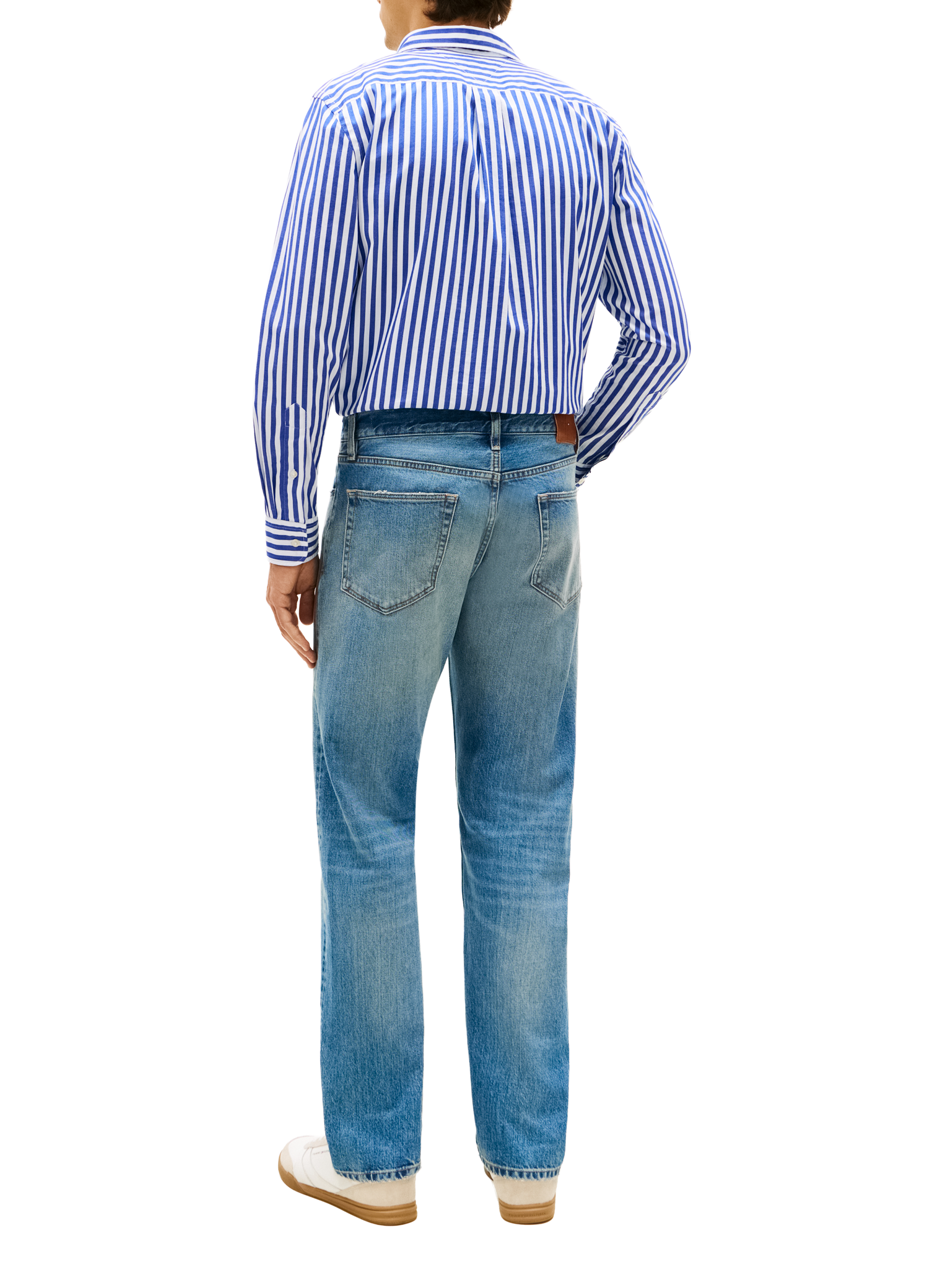 Jean droit Dover en coton TOMMY HILFIGER Bleu