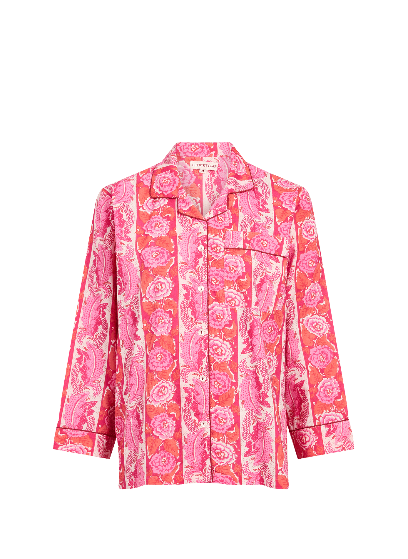 Ensemble de pyjama Amber imprimé en coton CURIOSITY LAB Rose